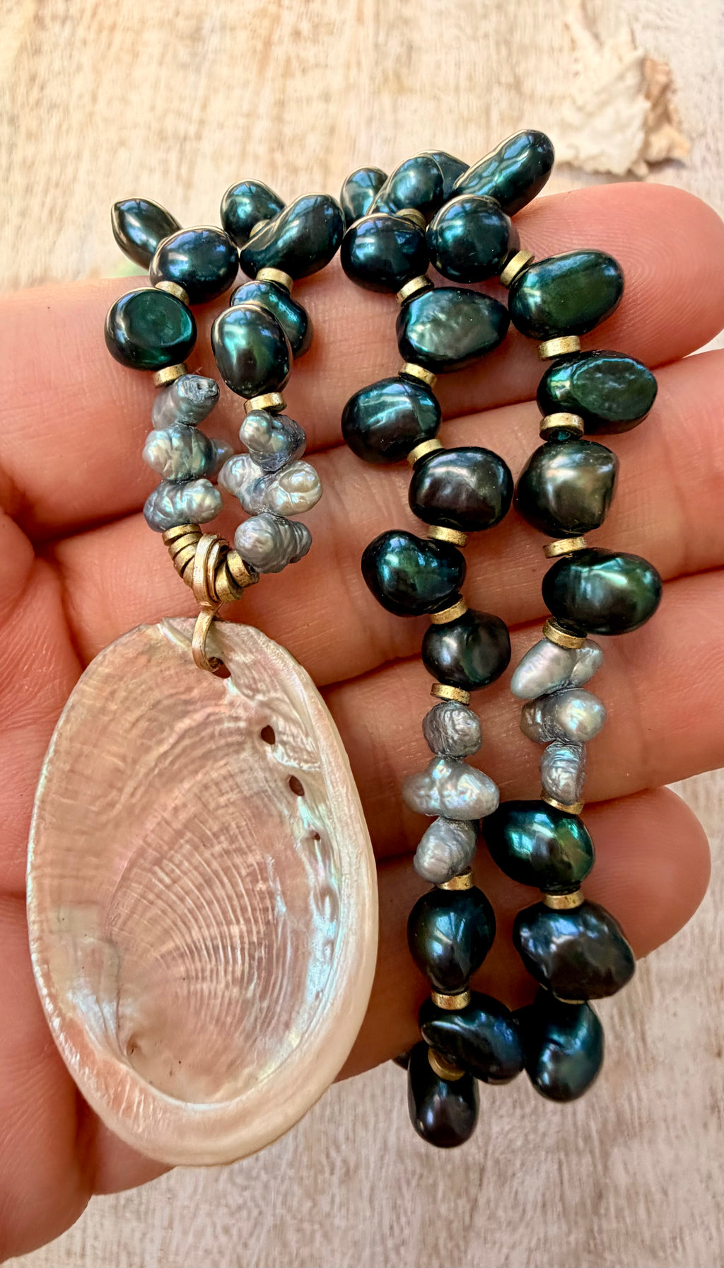 The Morro Bay Pearl & Abalone Necklace