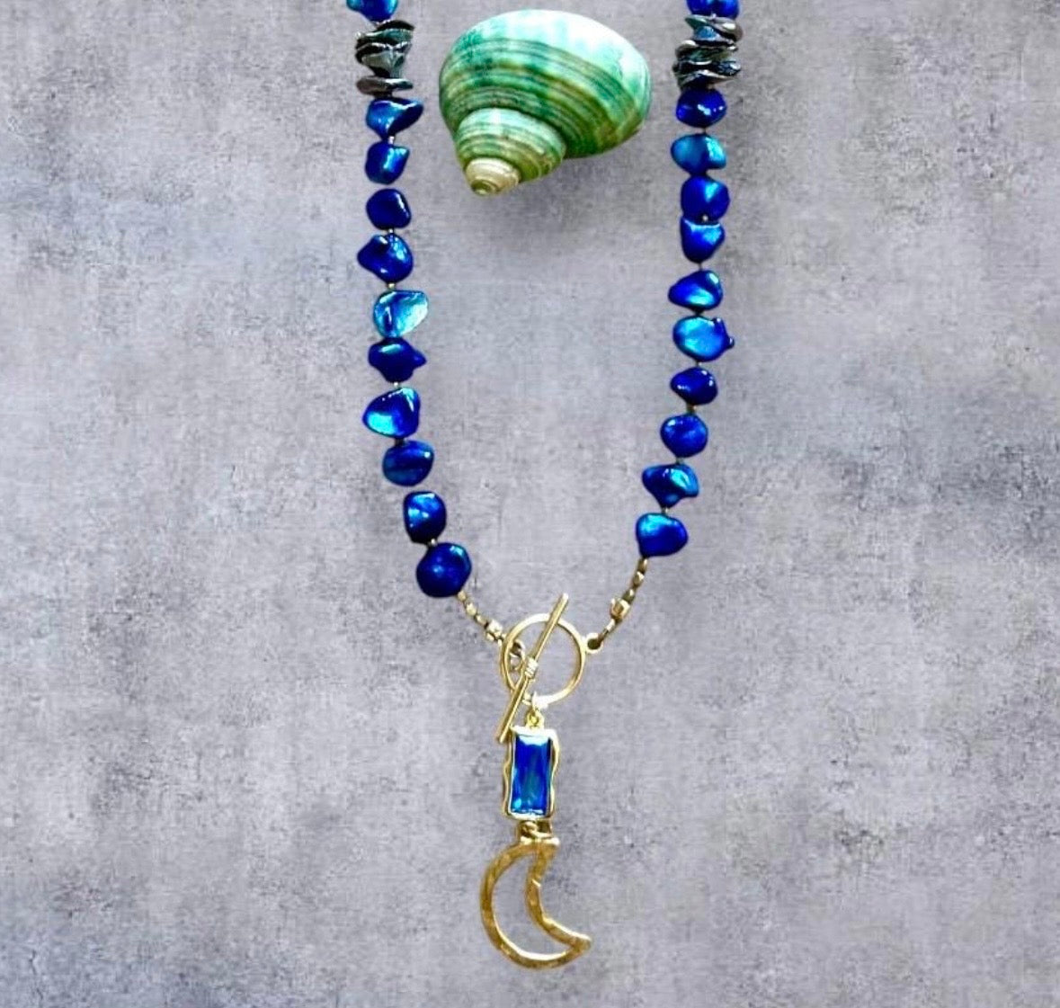The Catalina Pearl Moon Necklace