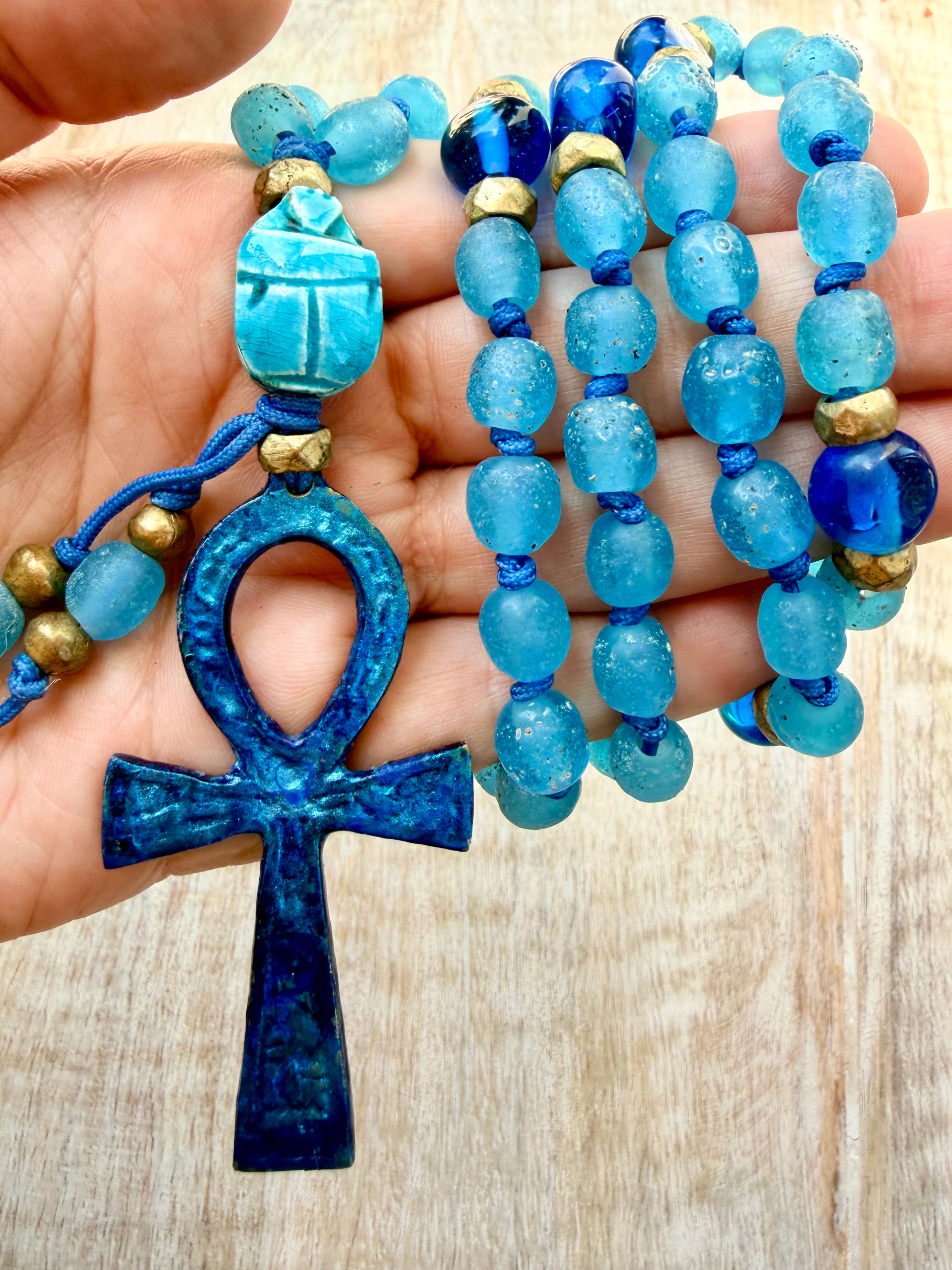 Saqquara Egyptian Ankh Necklace