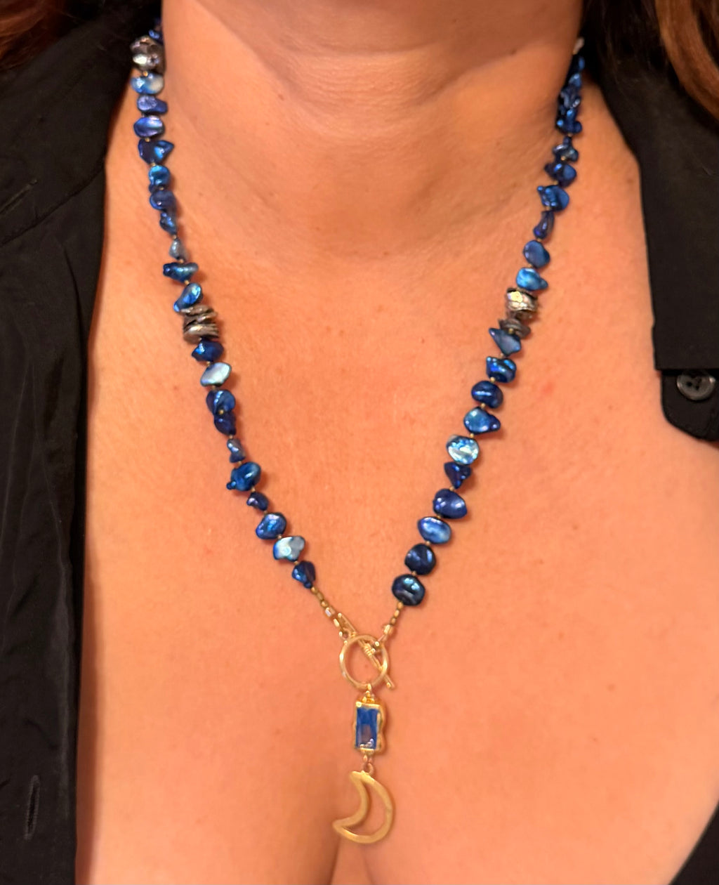 The Catalina Pearl Moon Necklace