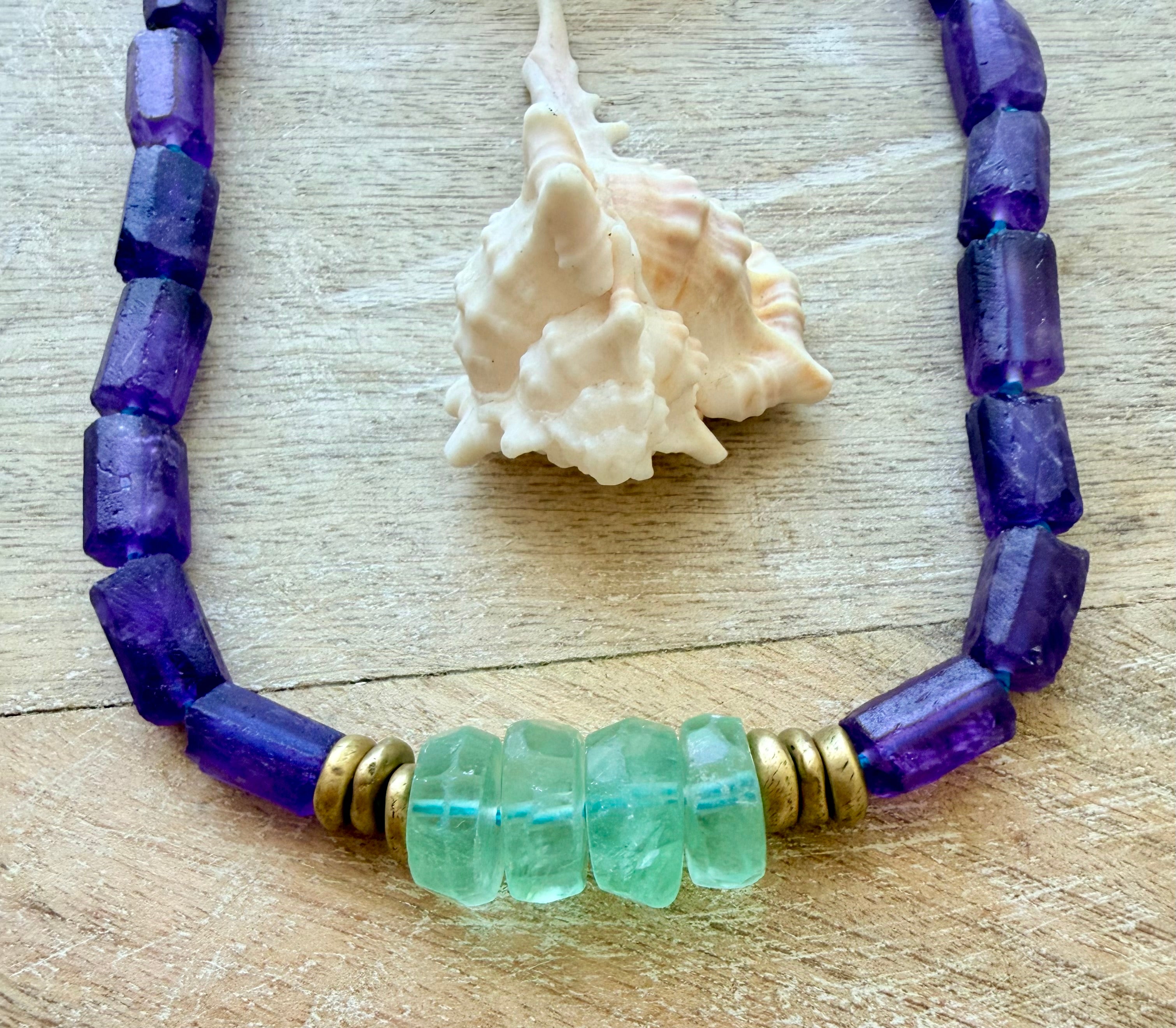 The Amethyst & Fluorite Choker