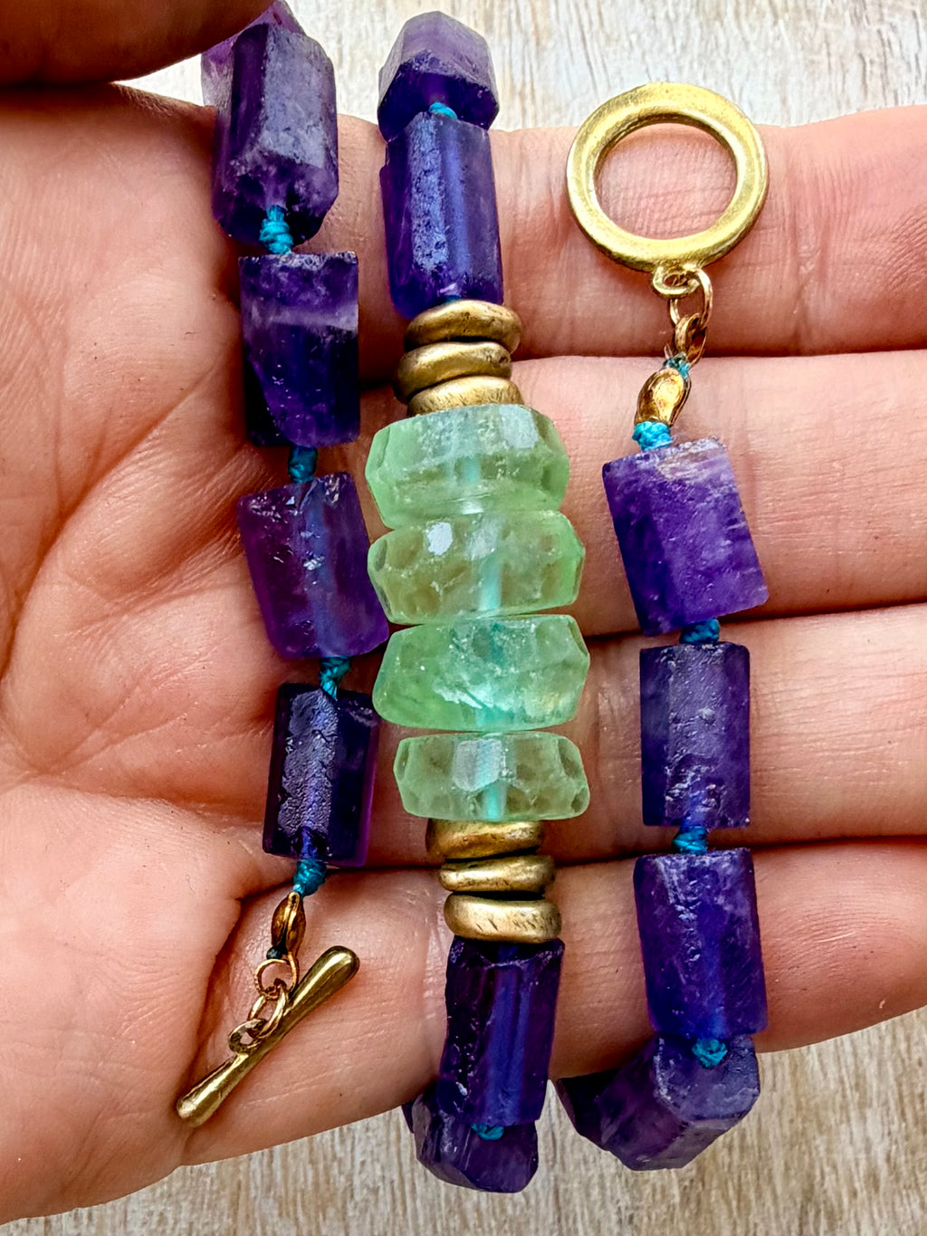 The Amethyst & Fluorite Choker