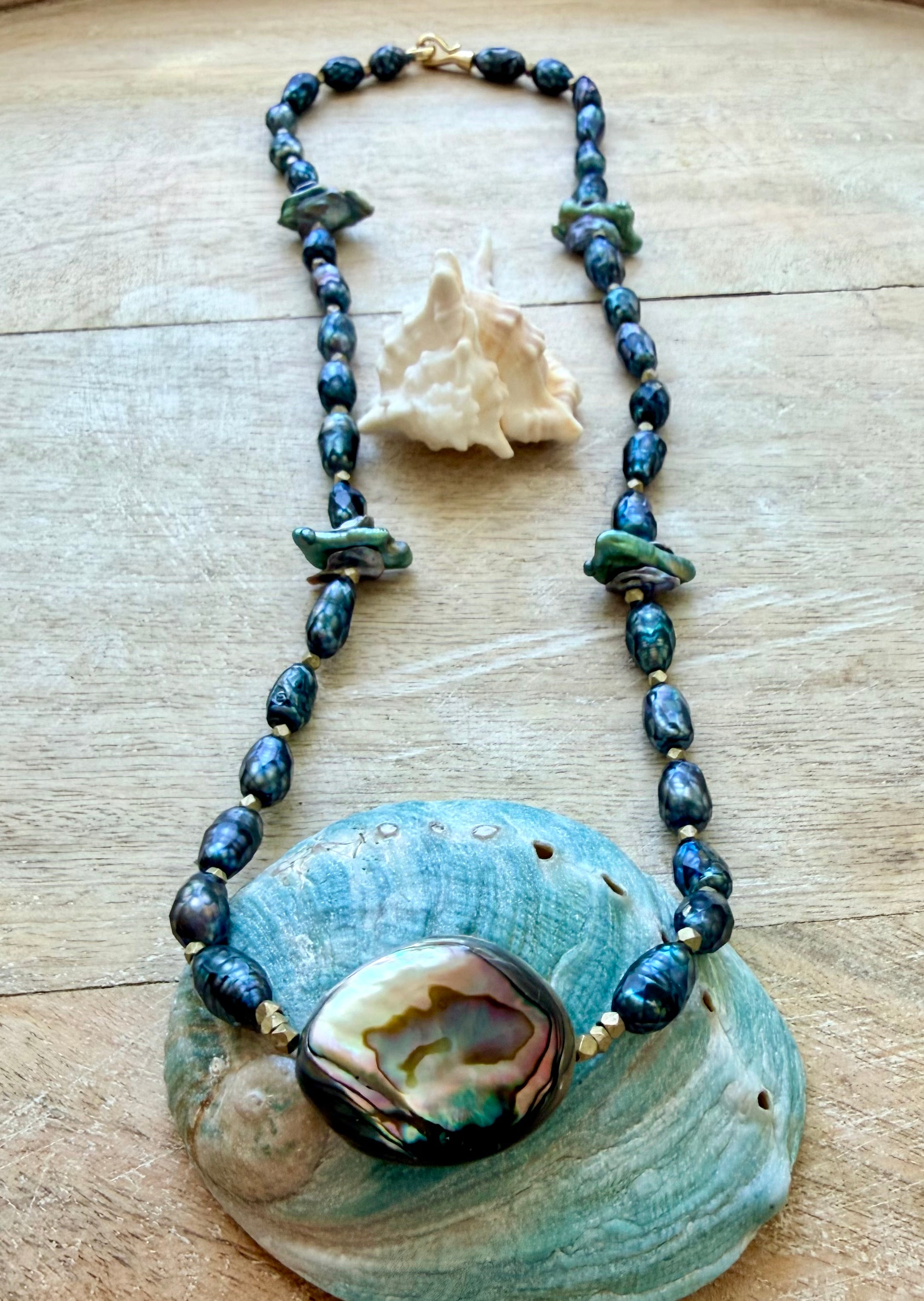 The Los Osos Pearl & Abalone Necklace