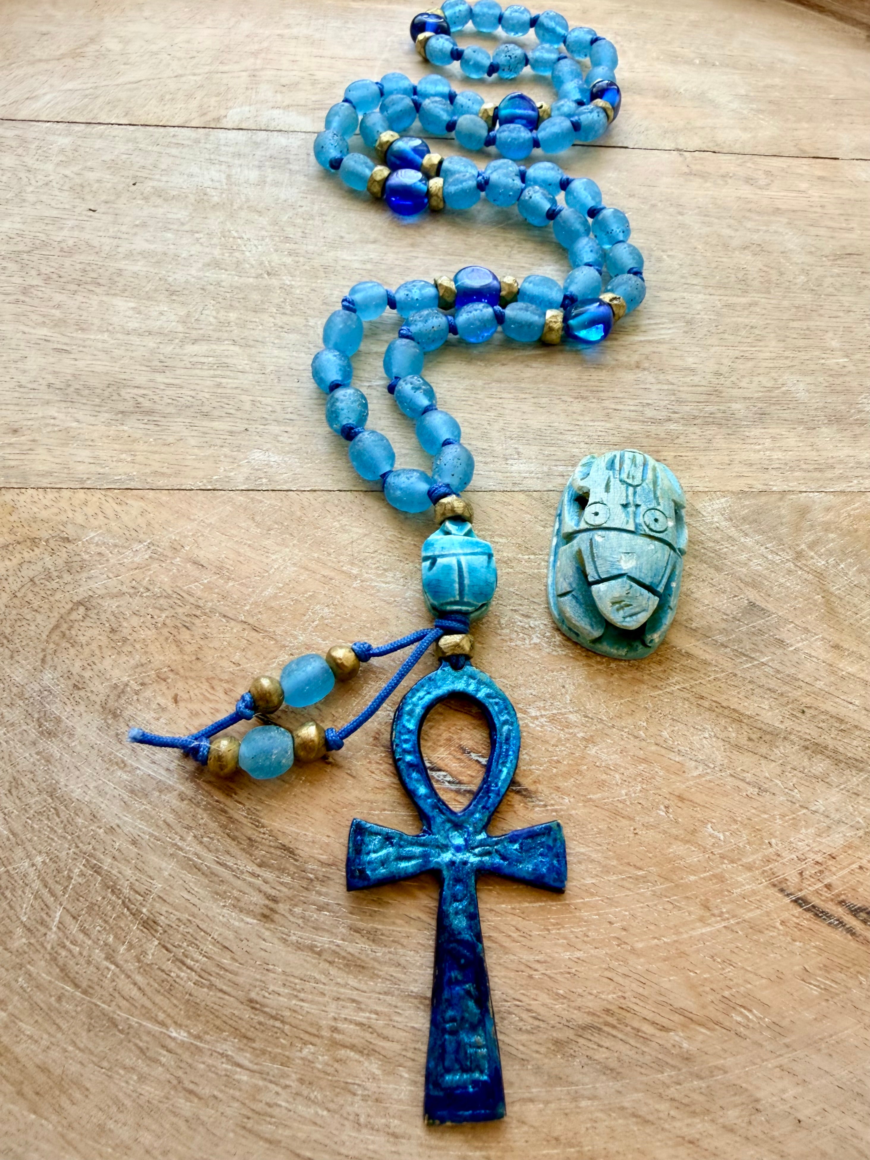 Saqquara Egyptian Ankh Necklace