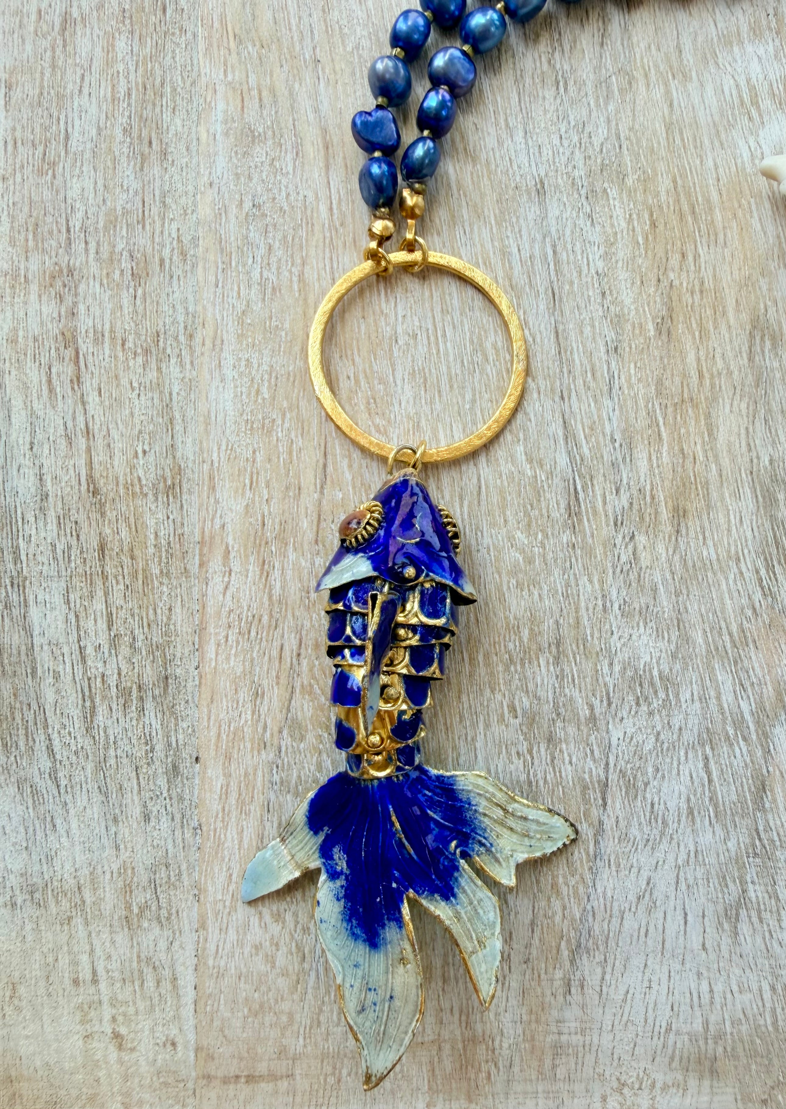 Blue Pearl Laguna Necklace