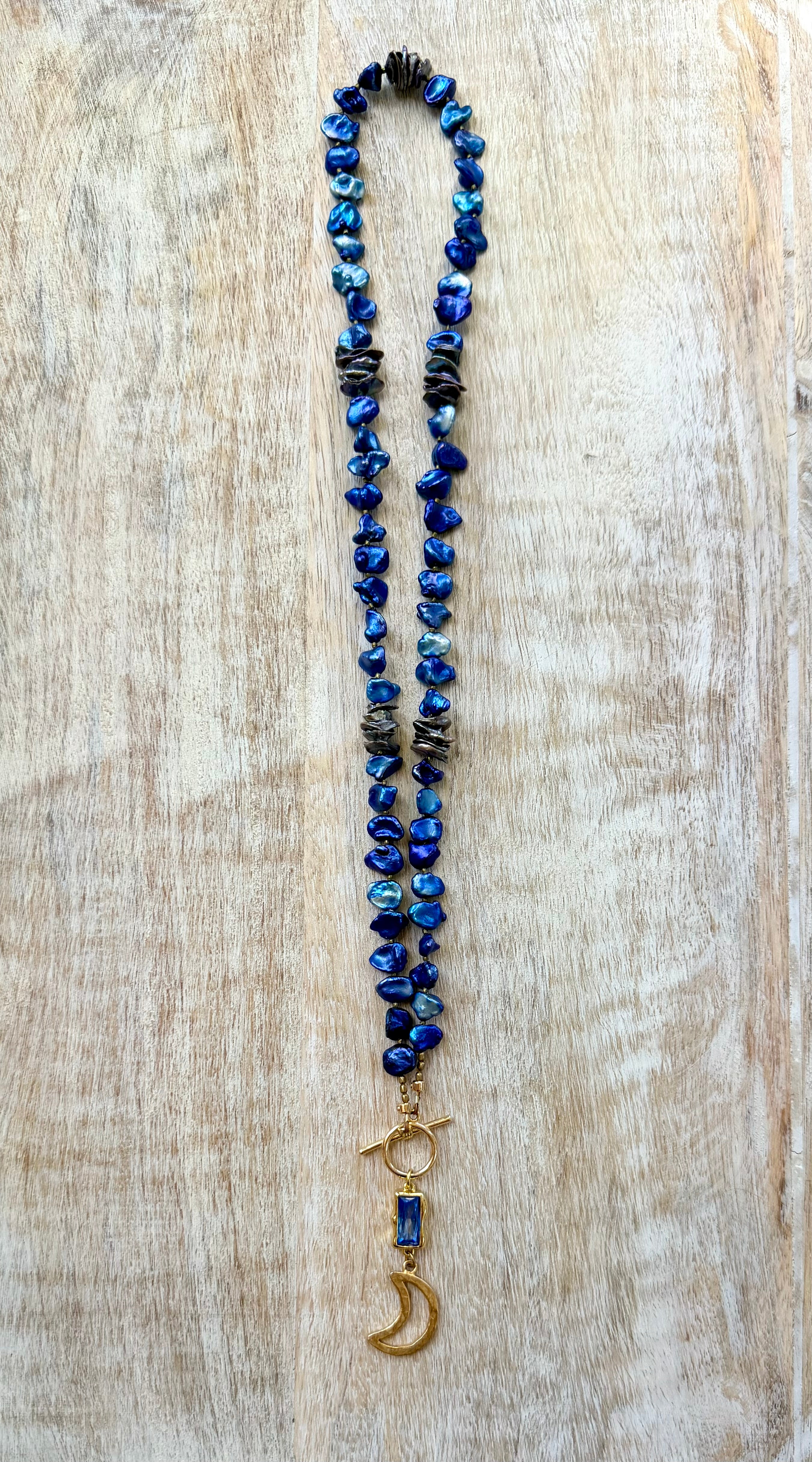 The Catalina Pearl Moon Necklace
