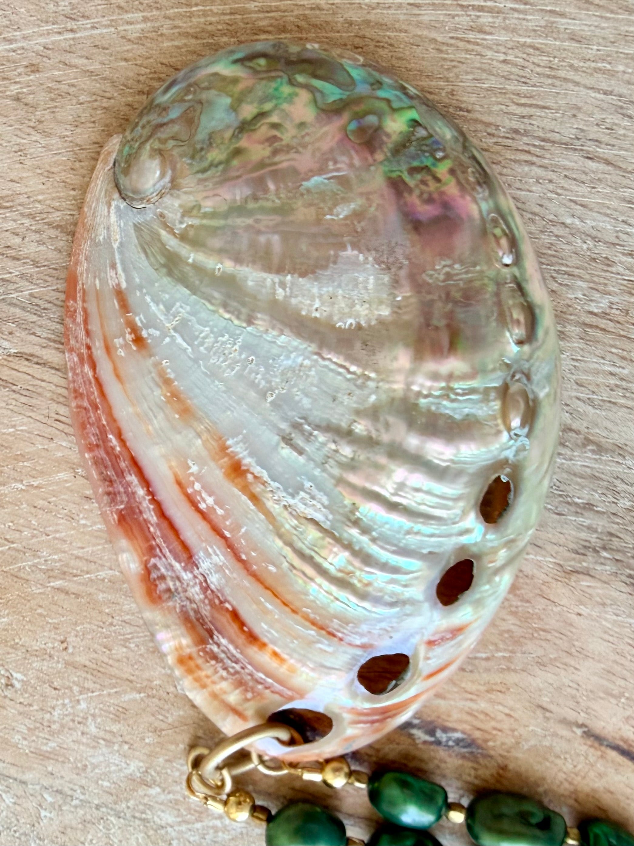 Cambria Pearl & Abalone Necklace