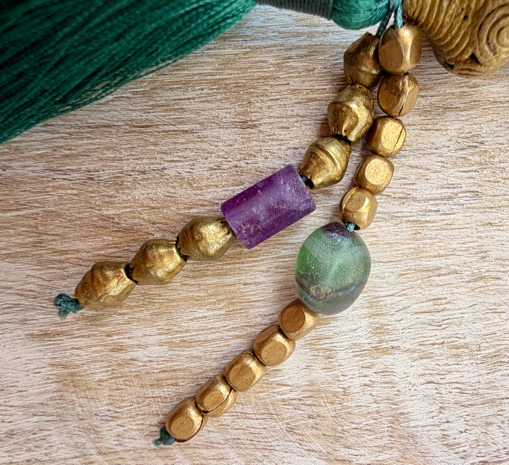 Green Tiger Eye Mala Necklace