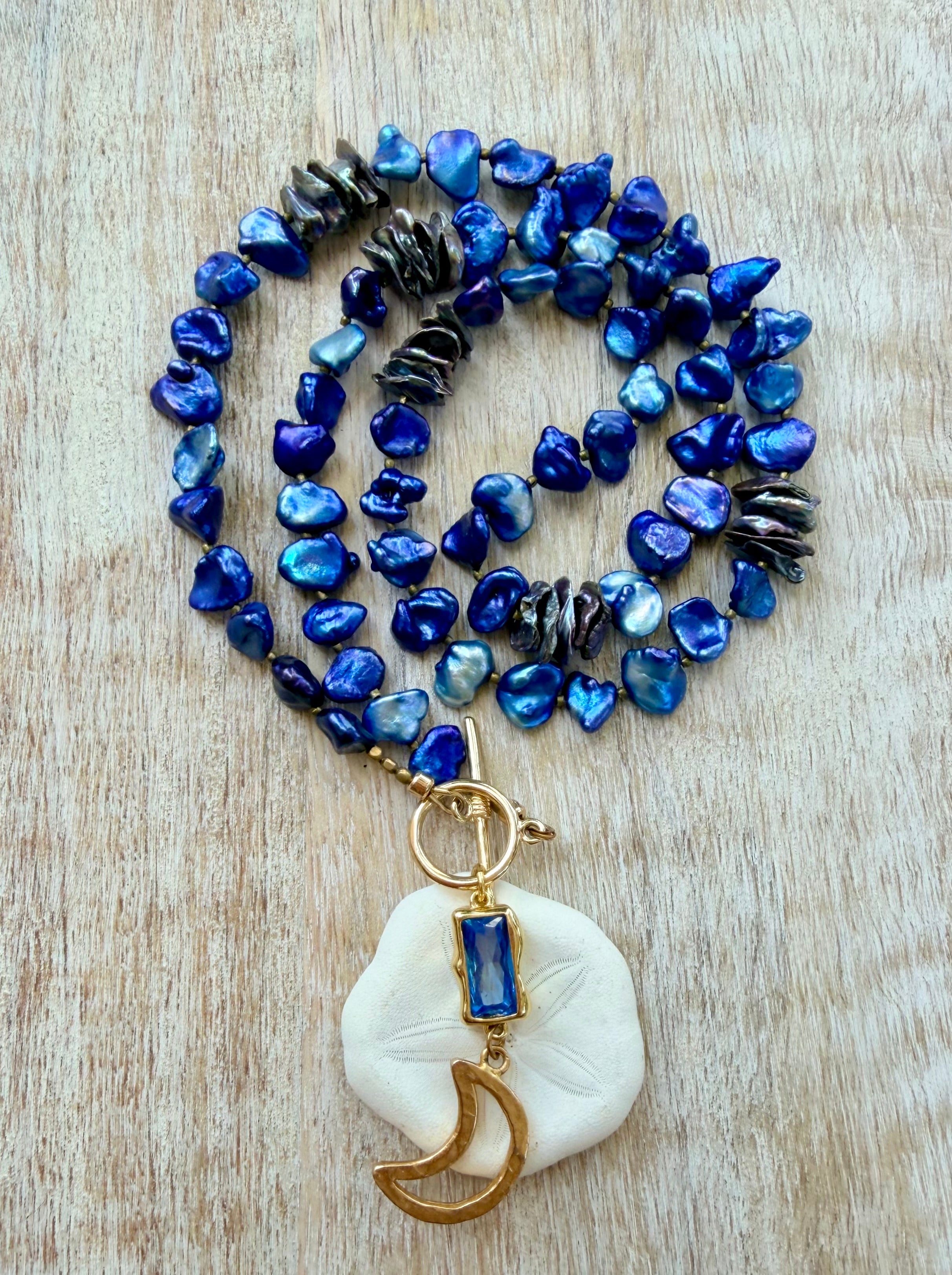 The Catalina Pearl Moon Necklace
