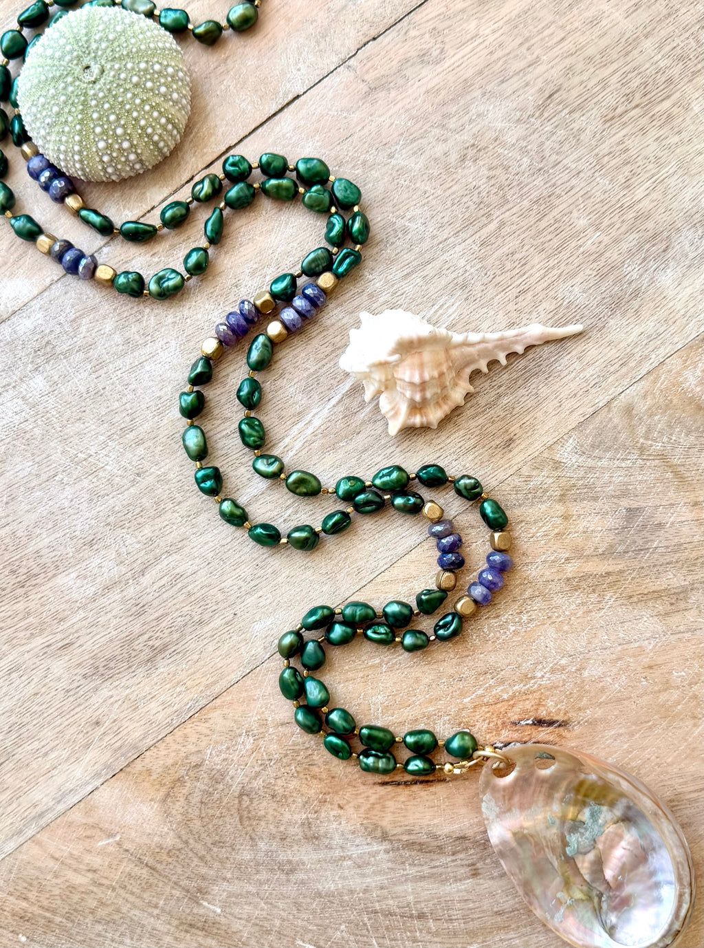 Cambria Pearl & Abalone Necklace