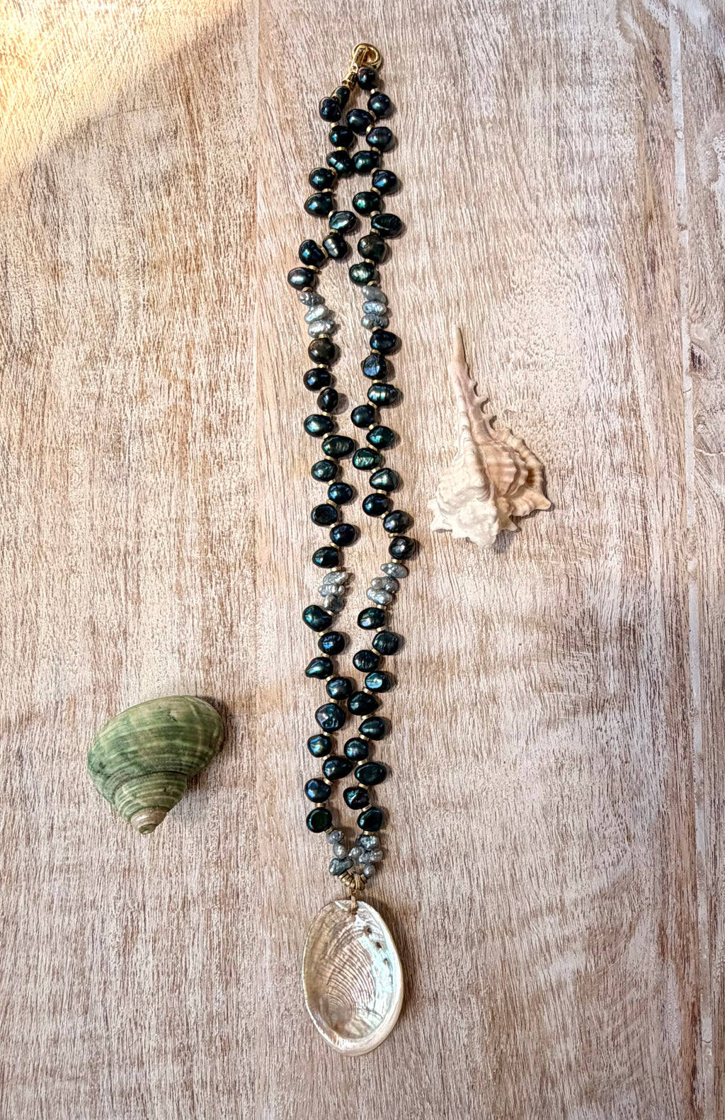 The Morro Bay Pearl & Abalone Necklace