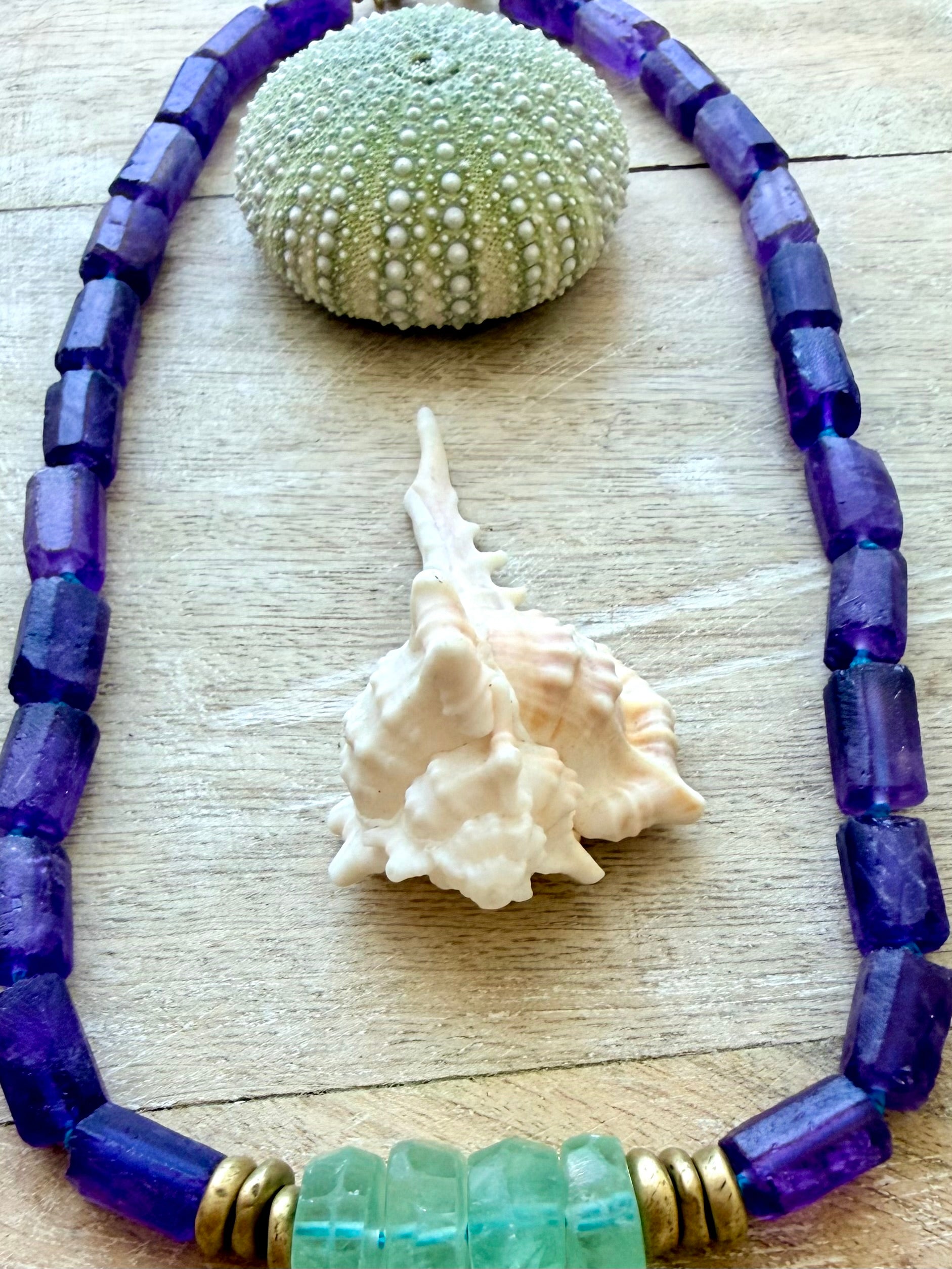 The Amethyst & Fluorite Choker