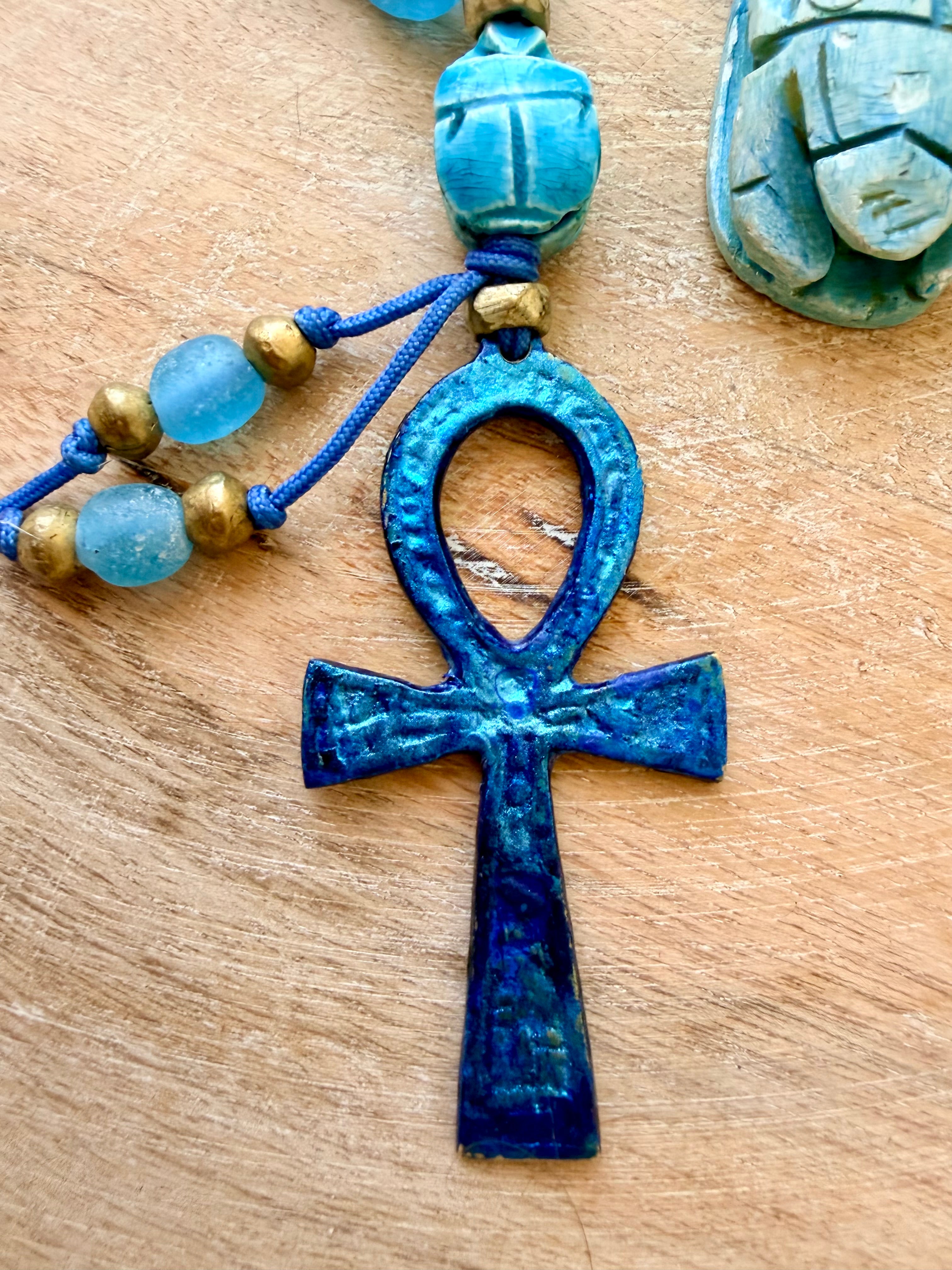 Saqquara Egyptian Ankh Necklace
