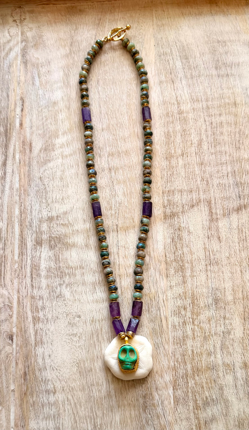Maya Skull Necklace