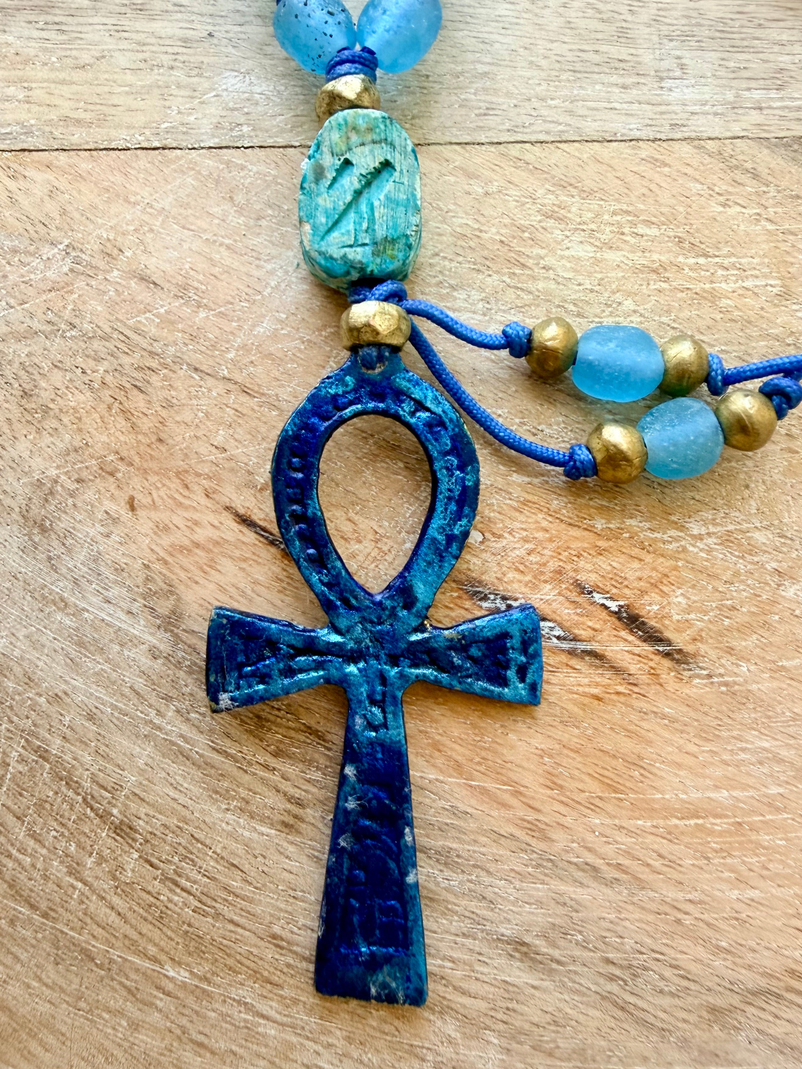 Saqquara Egyptian Ankh Necklace