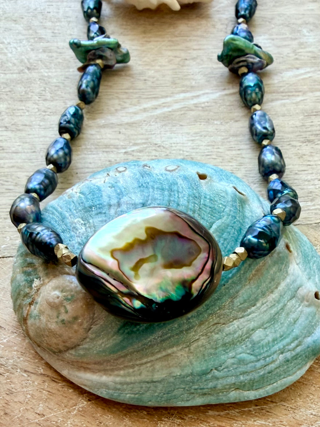 The Los Osos Pearl & Abalone Necklace