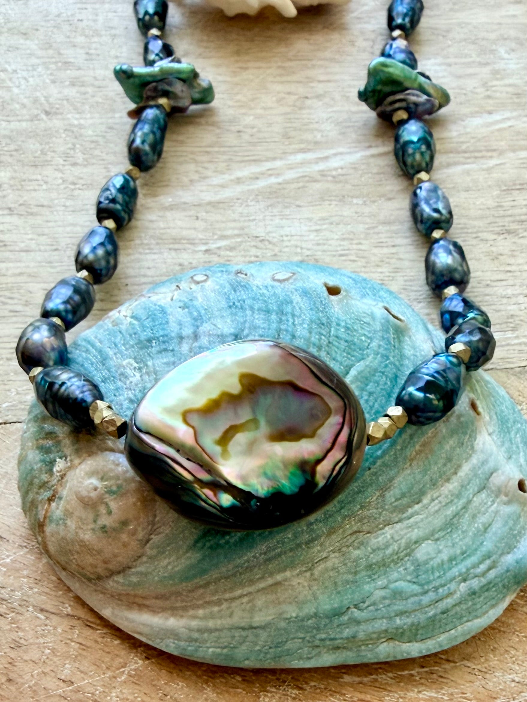 The Los Osos Pearl & Abalone Necklace