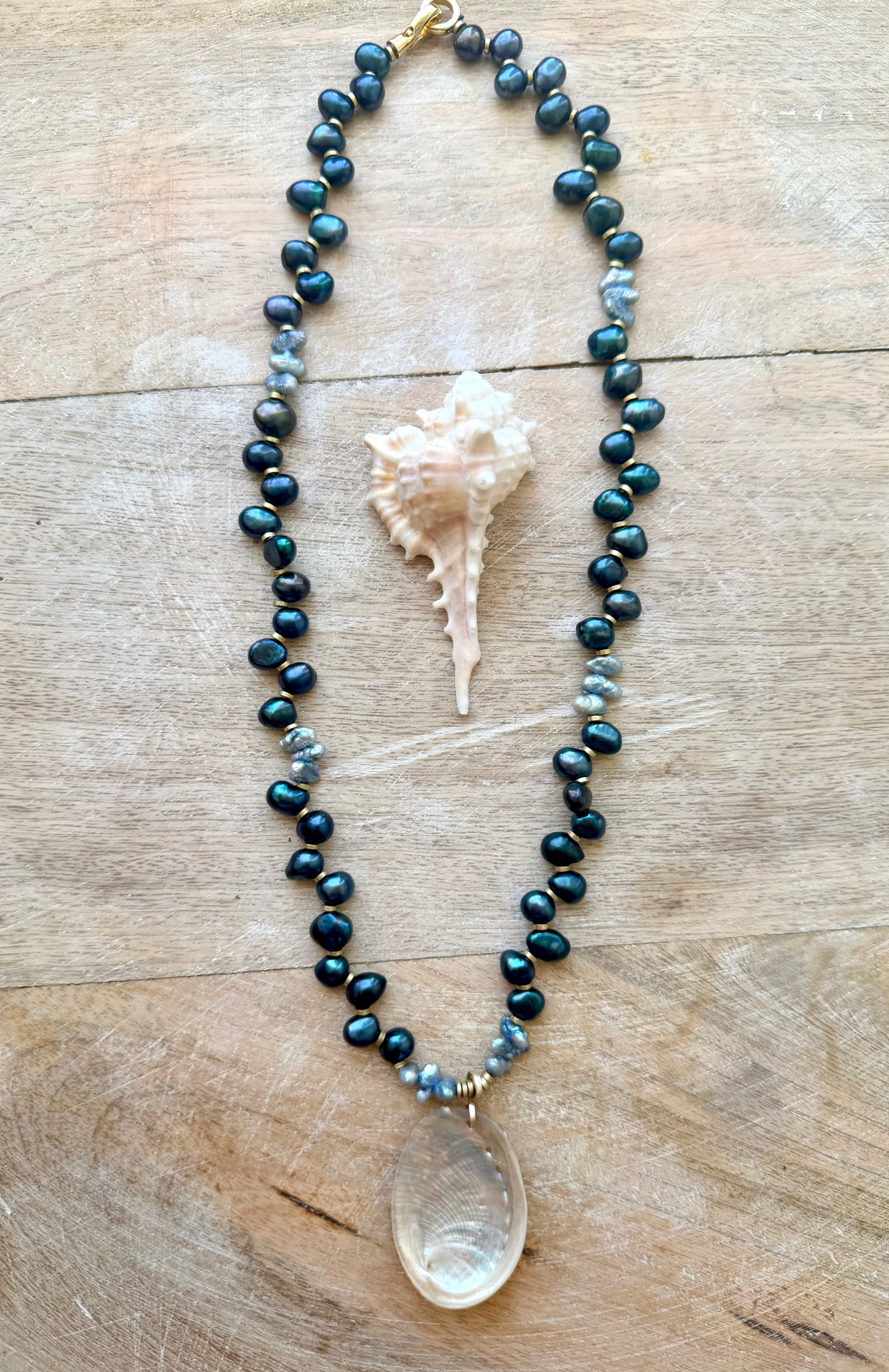 The Morro Bay Pearl & Abalone Necklace