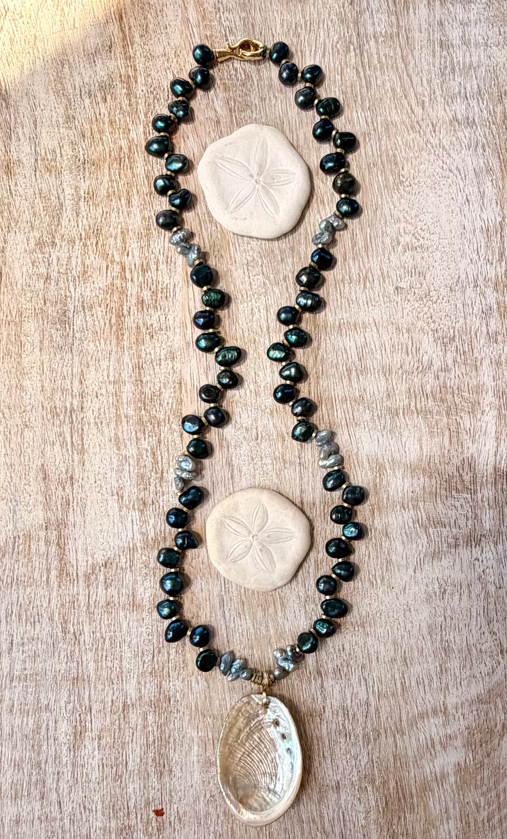 The Morro Bay Pearl & Abalone Necklace