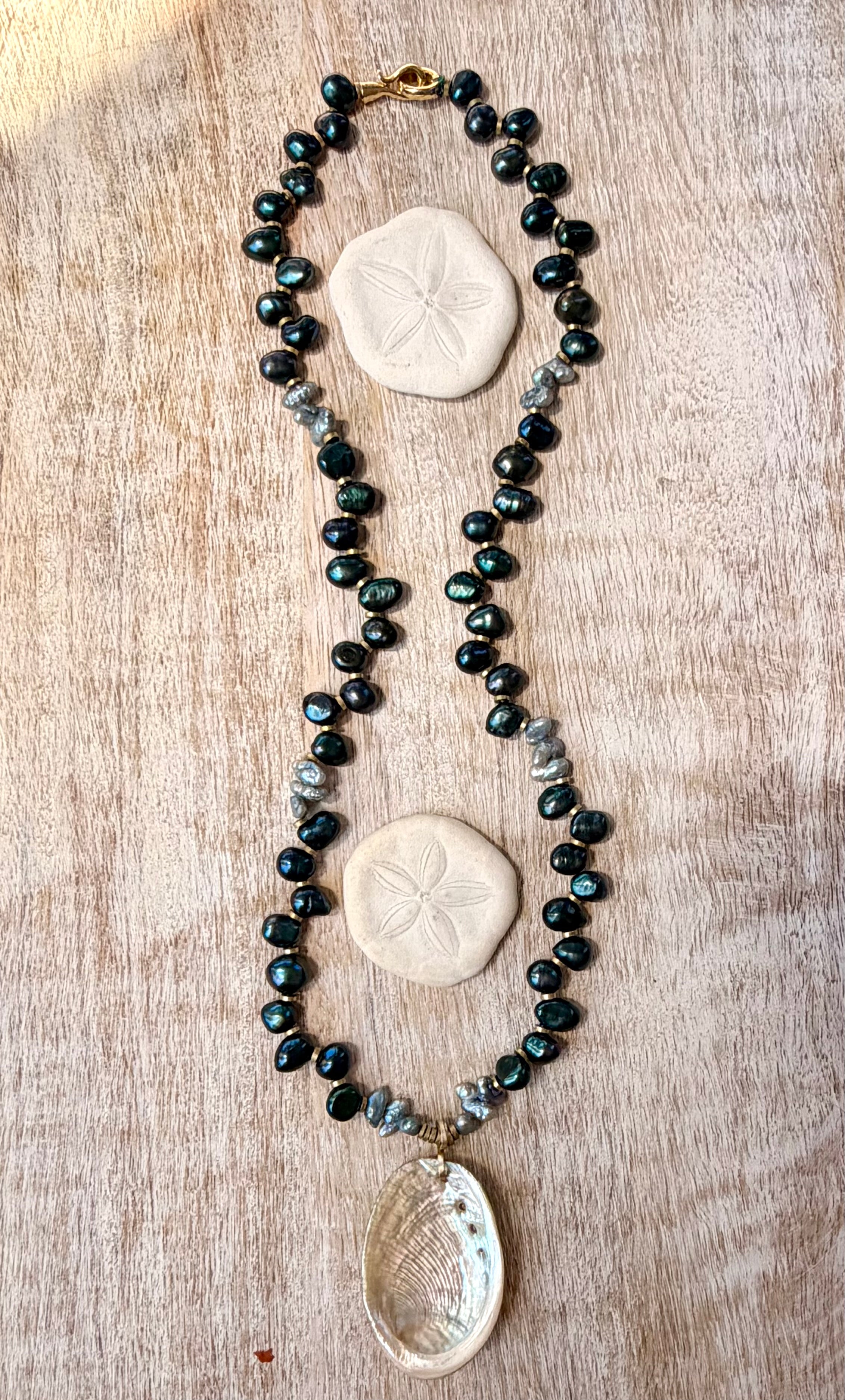 The Morro Bay Pearl & Abalone Necklace