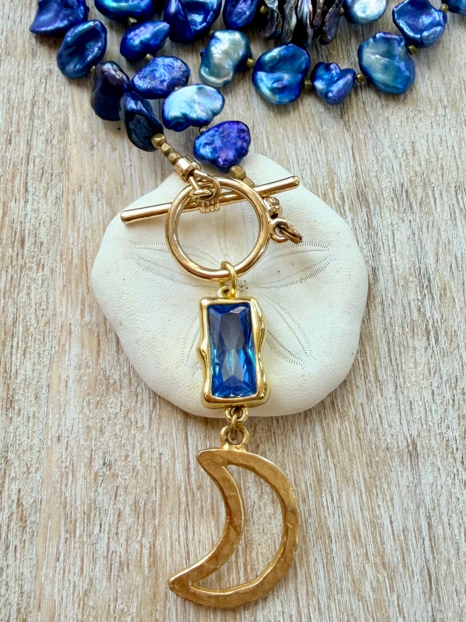The Catalina Pearl Moon Necklace