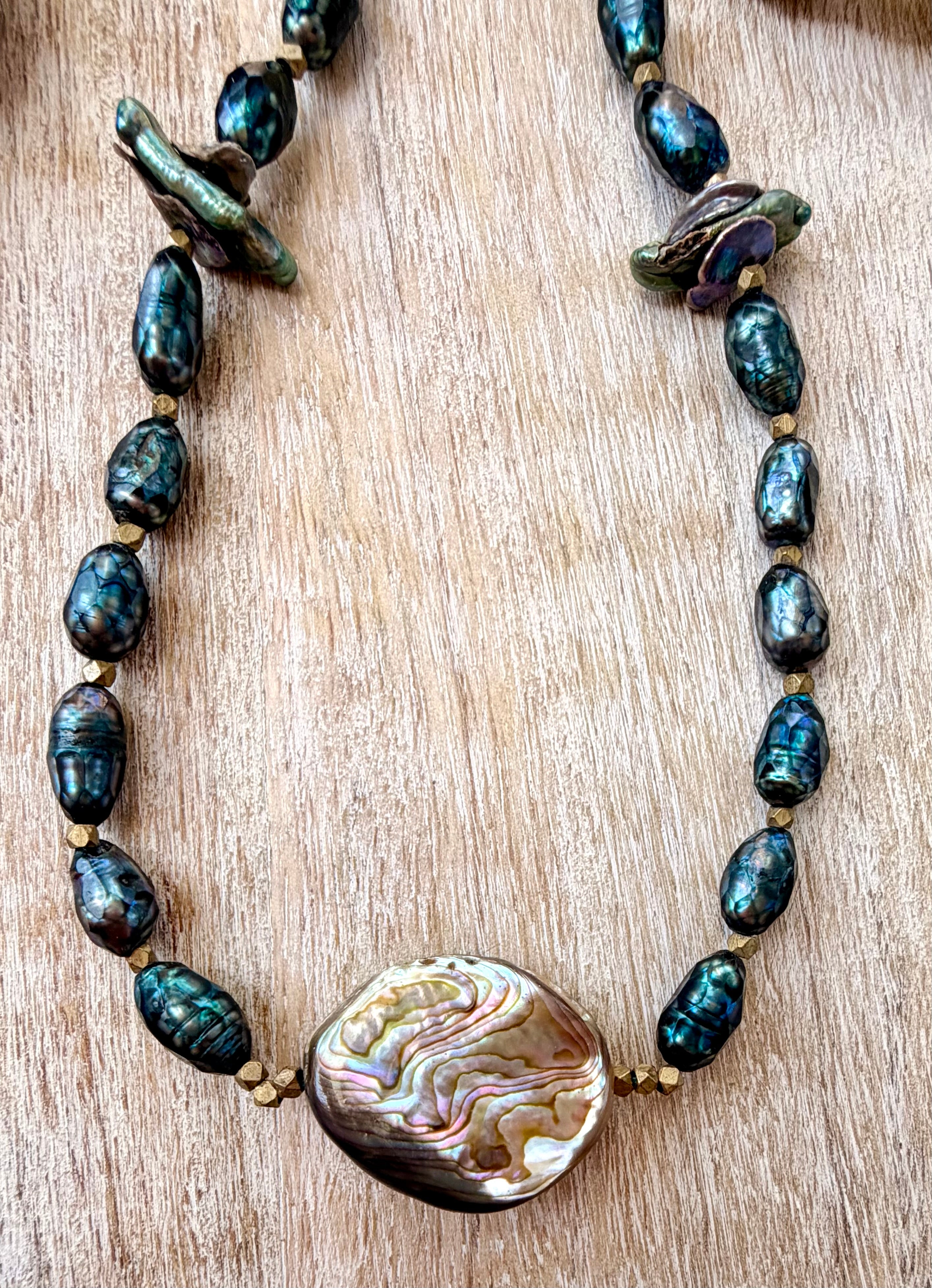 The Los Osos Pearl & Abalone Necklace