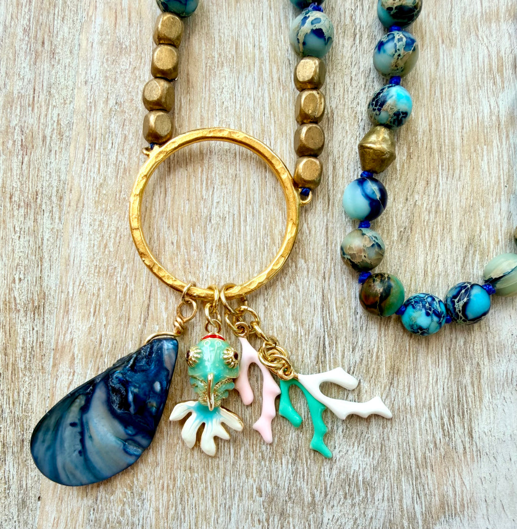 Sunset Beach Mala Necklace