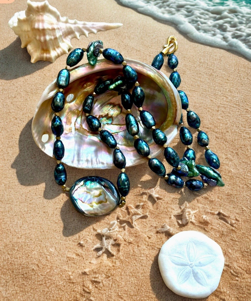 The Los Osos Pearl & Abalone Necklace
