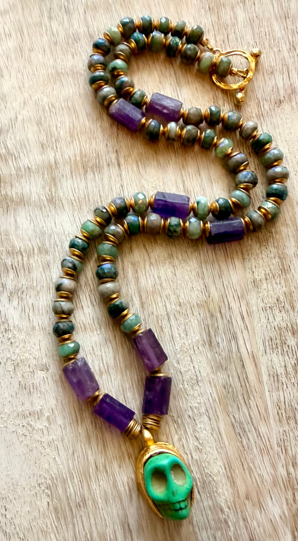 Maya Skull Necklace