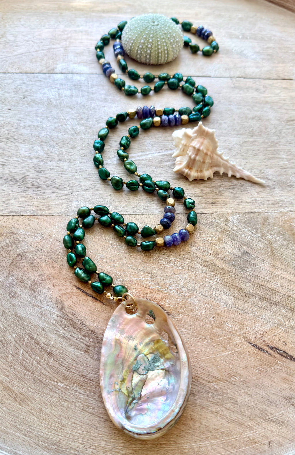 Cambria Pearl & Abalone Necklace