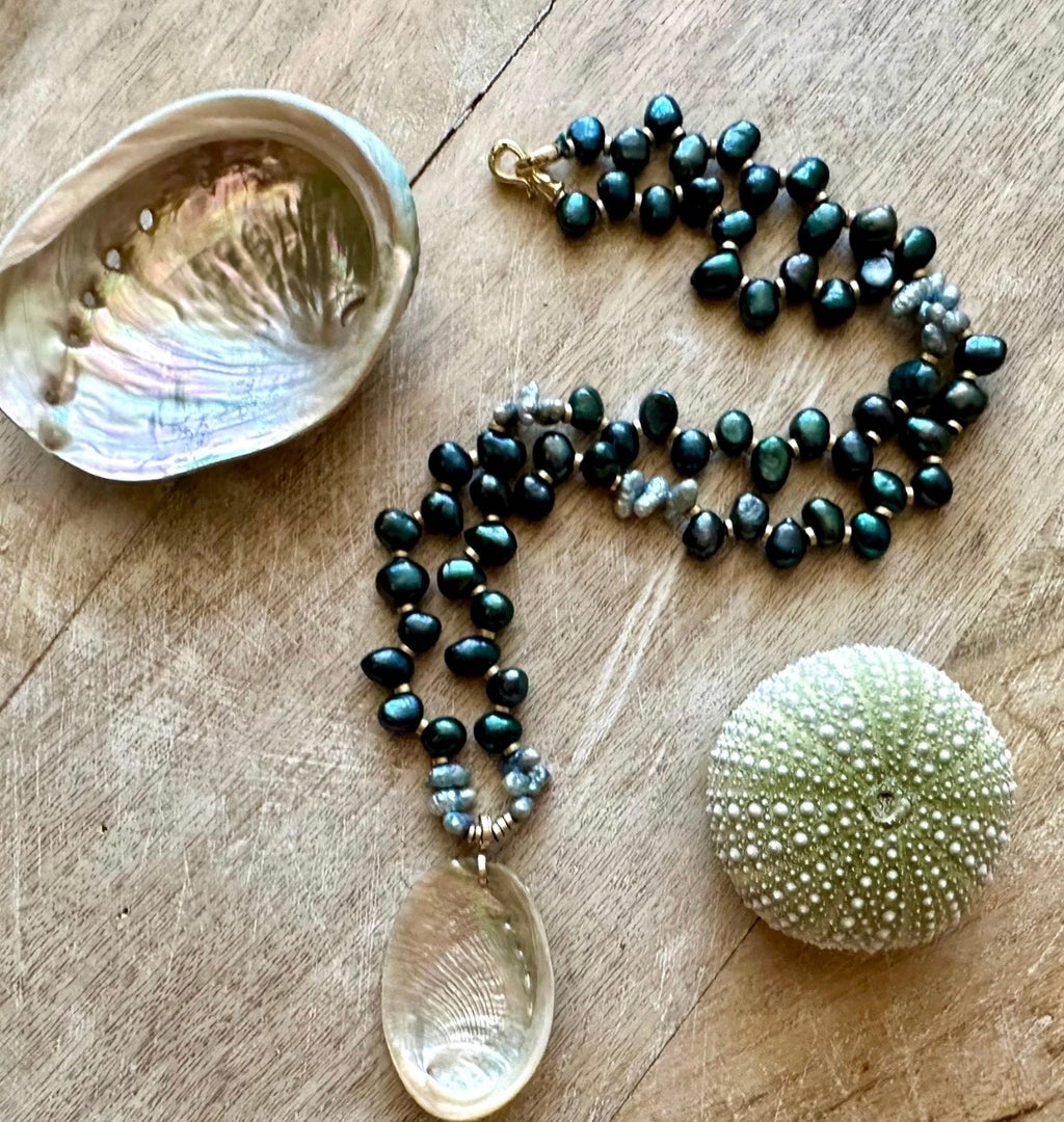 The Morro Bay Pearl & Abalone Necklace