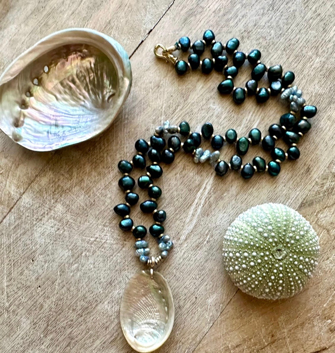 The Morro Bay Pearl & Abalone Necklace