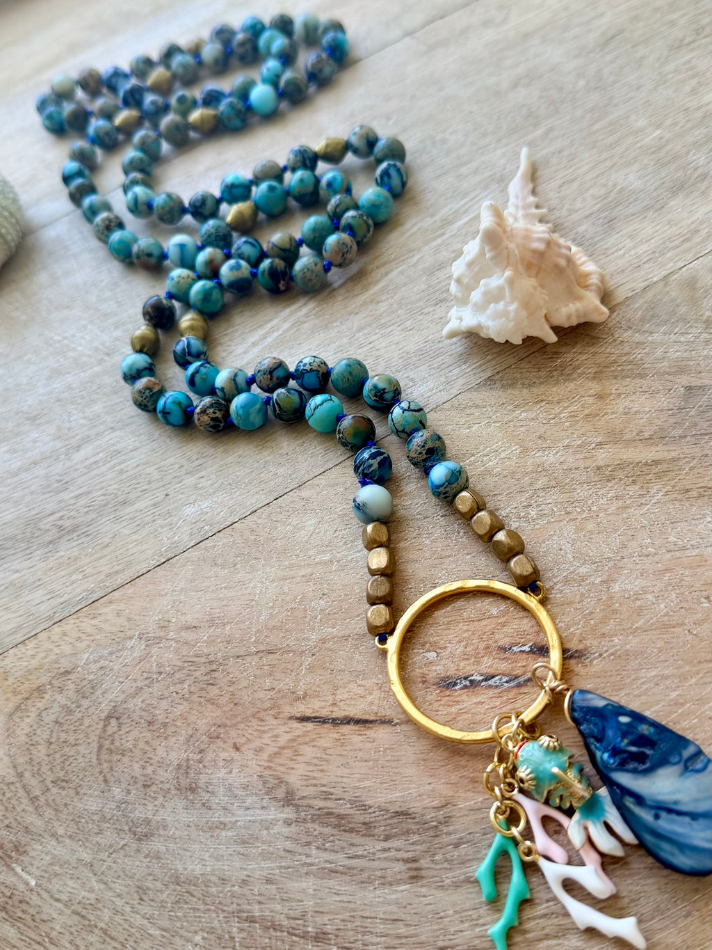 Sunset Beach Mala Necklace