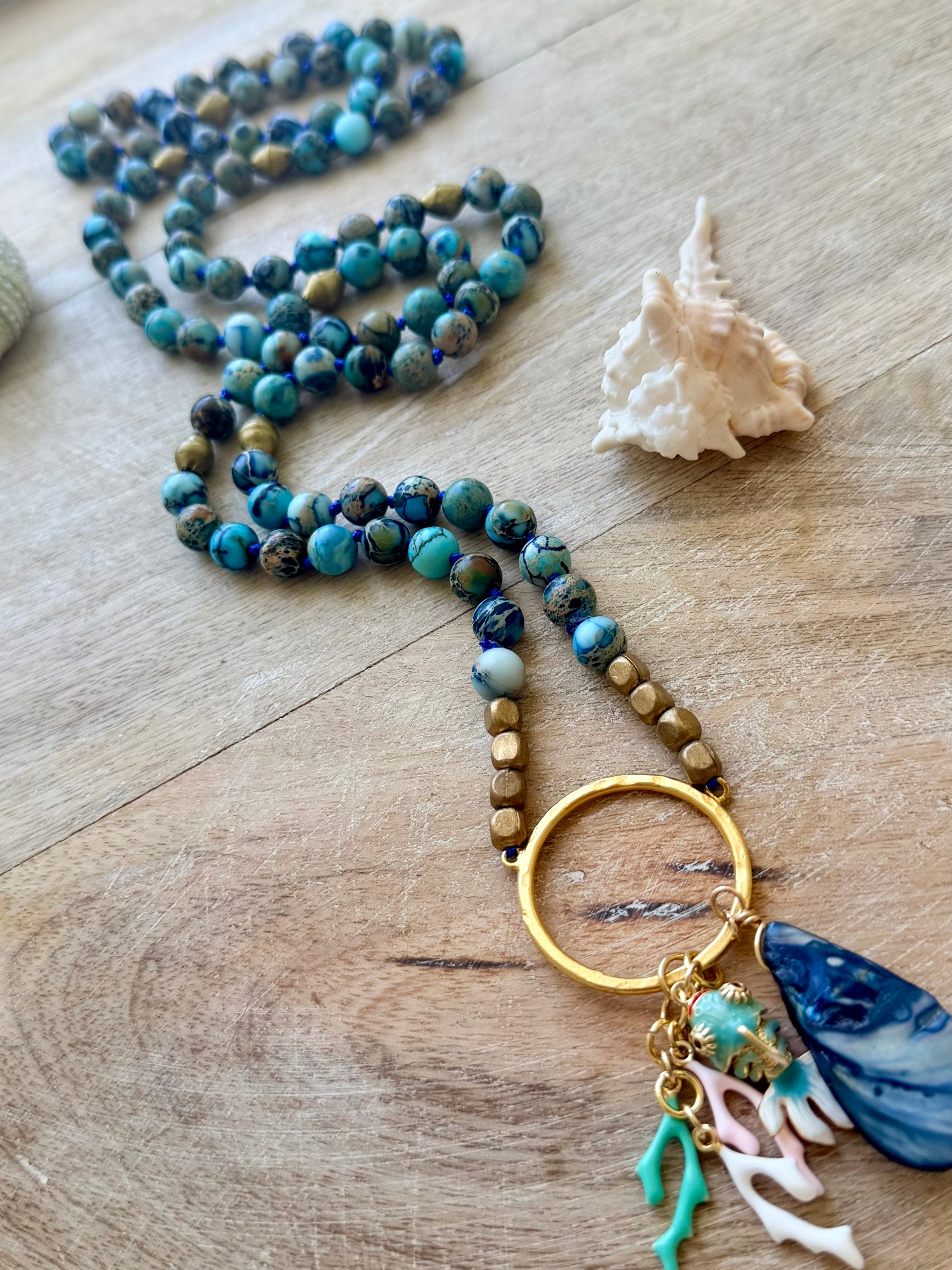 Sunset Beach Mala Necklace