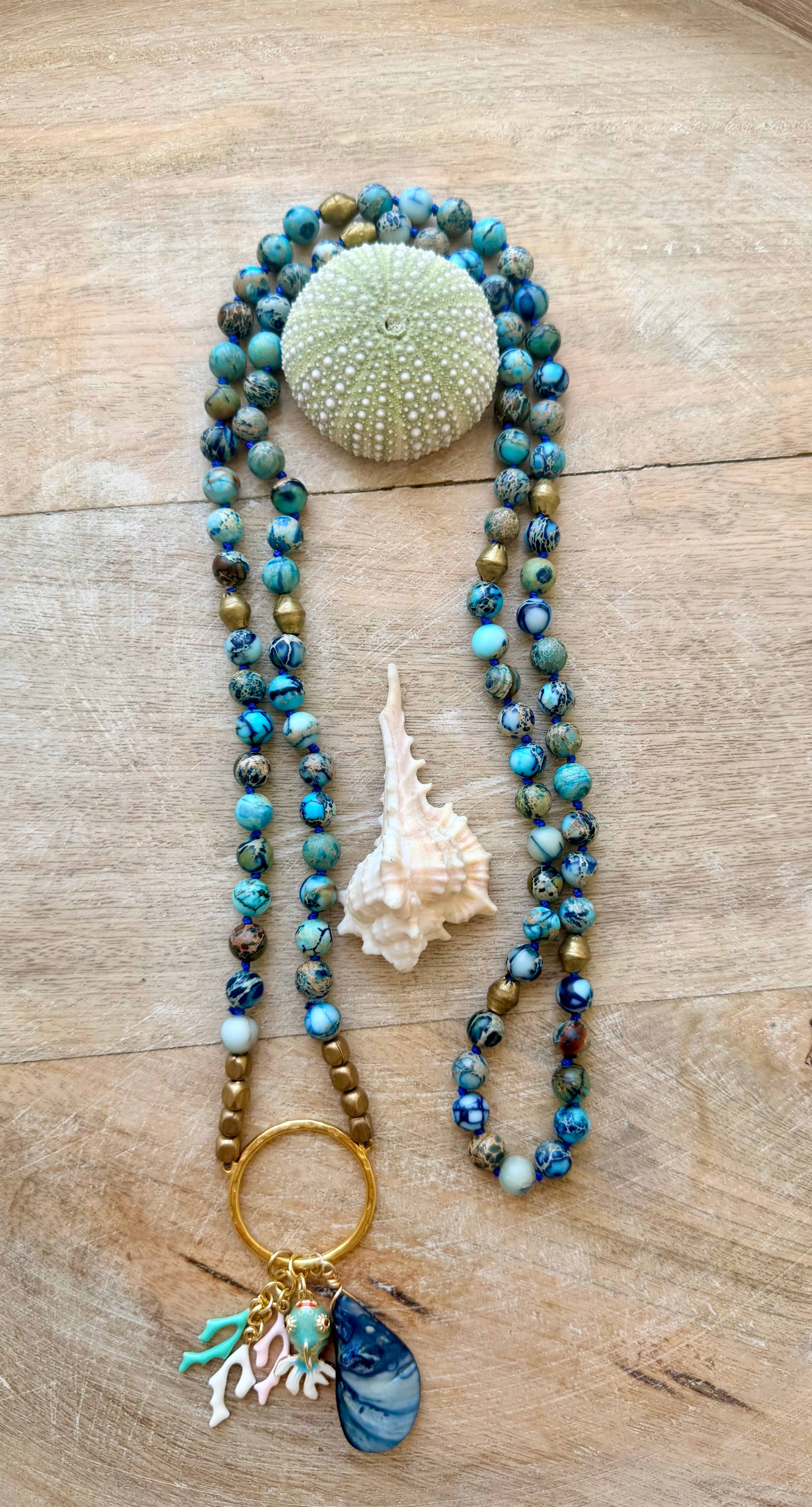 Sunset Beach Mala Necklace