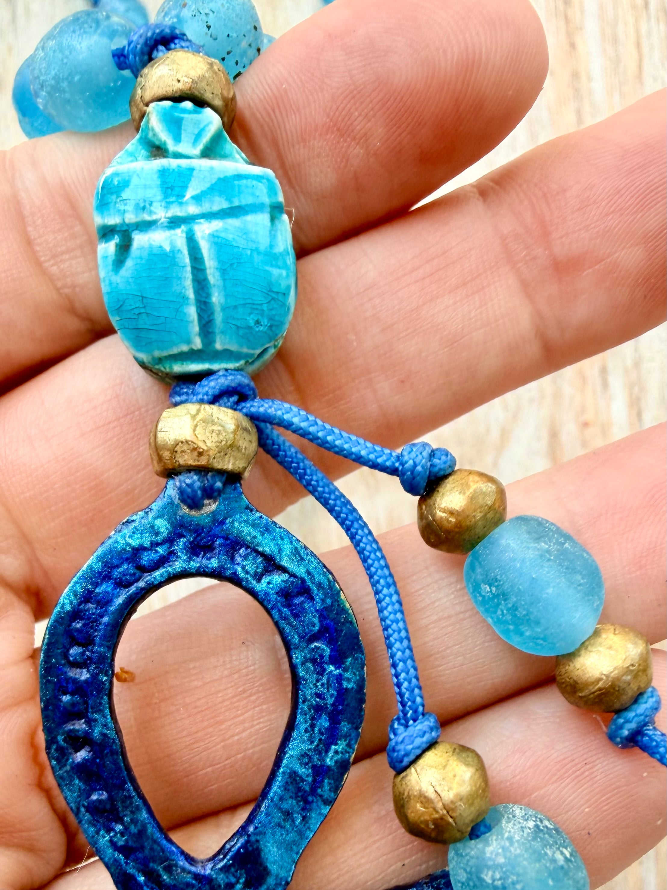 Saqquara Egyptian Ankh Necklace