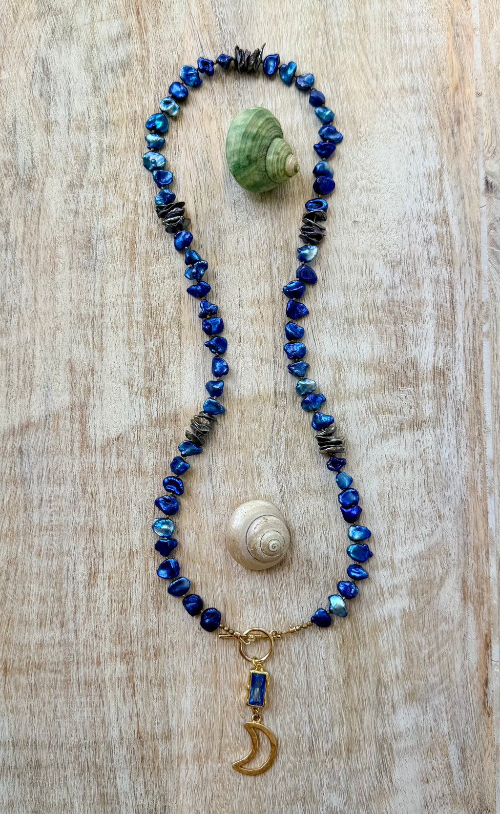 The Catalina Pearl Moon Necklace