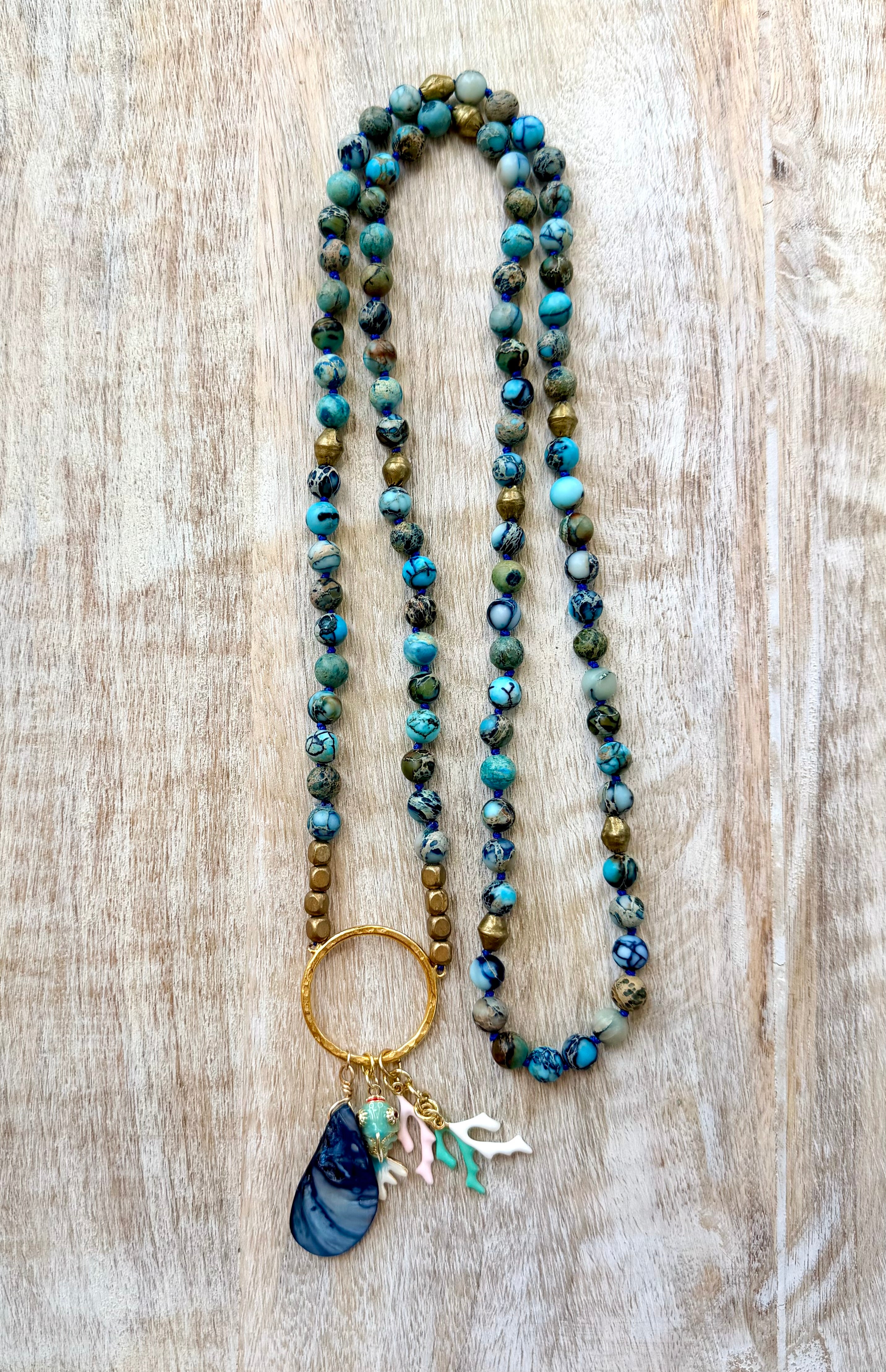 Sunset Beach Mala Necklace