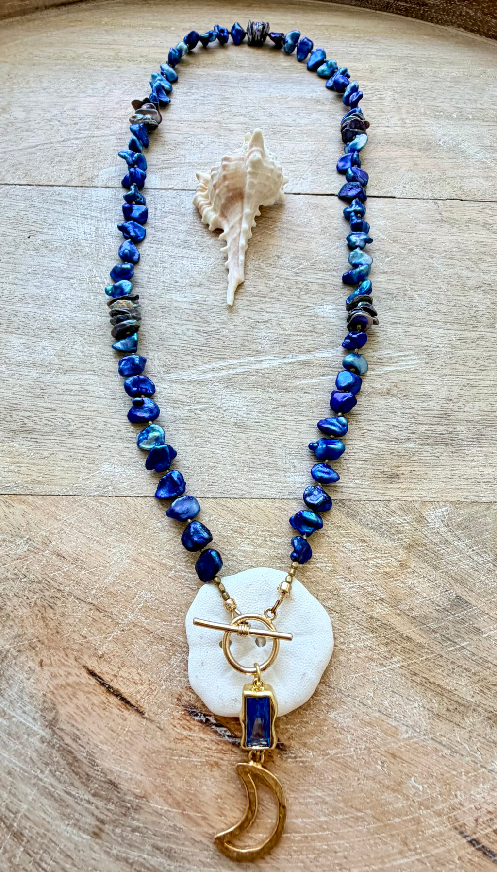 The Catalina Pearl Moon Necklace