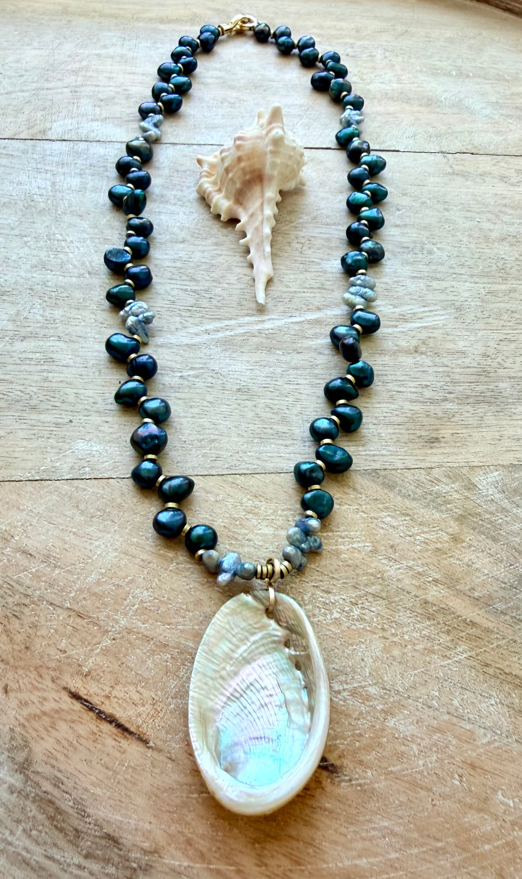 The Morro Bay Pearl & Abalone Necklace