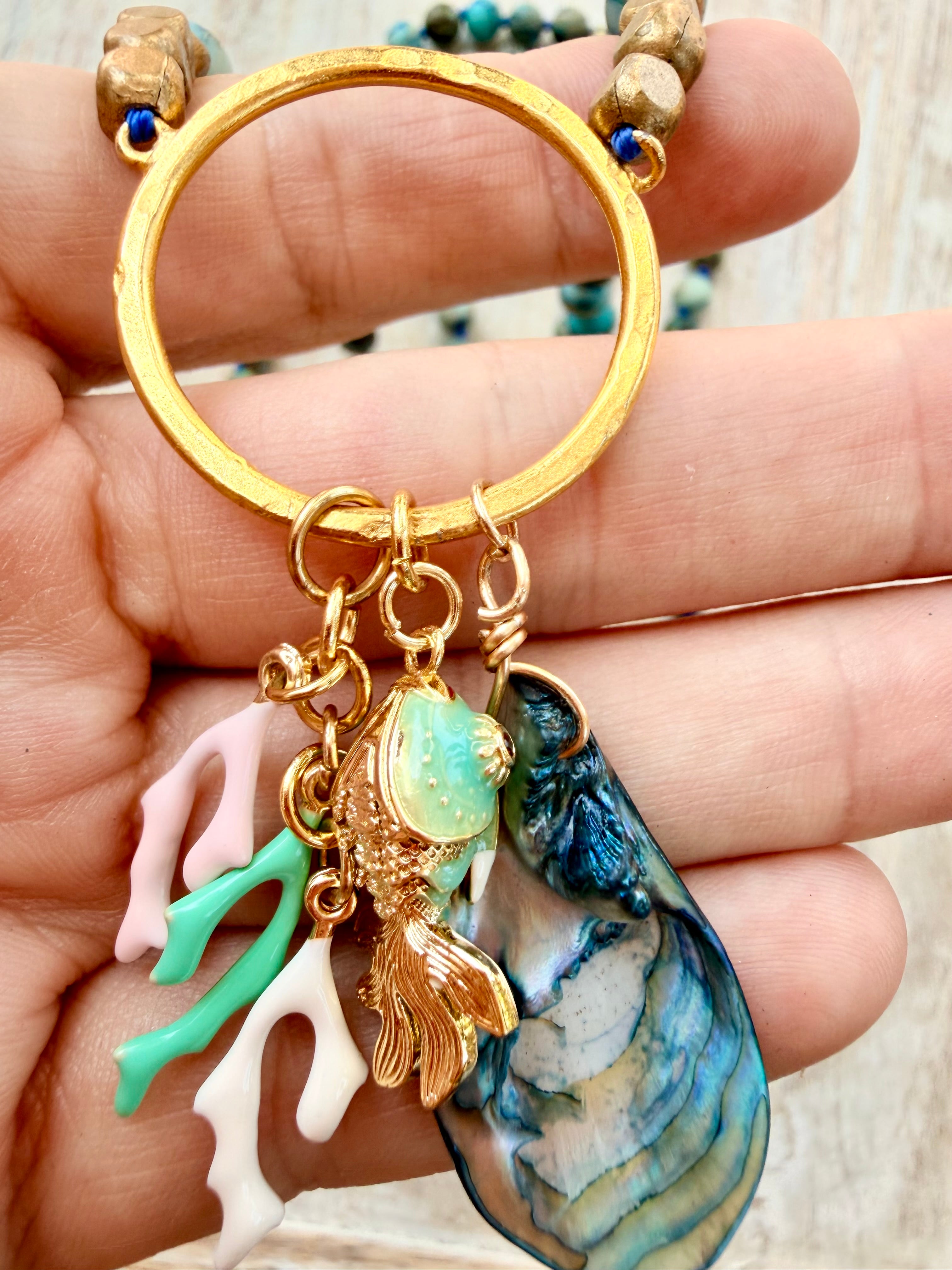 Sunset Beach Mala Necklace