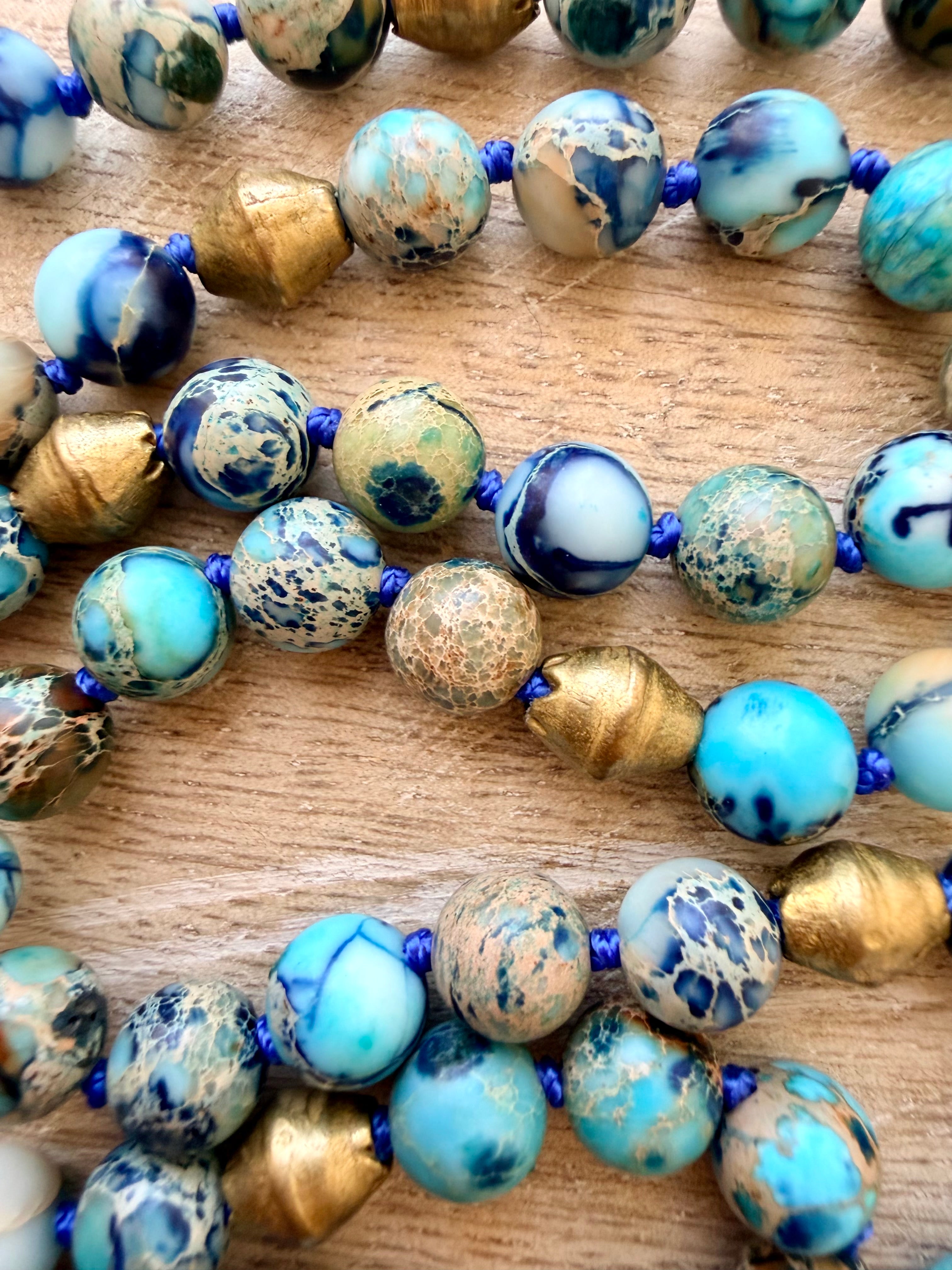 Sunset Beach Mala Necklace