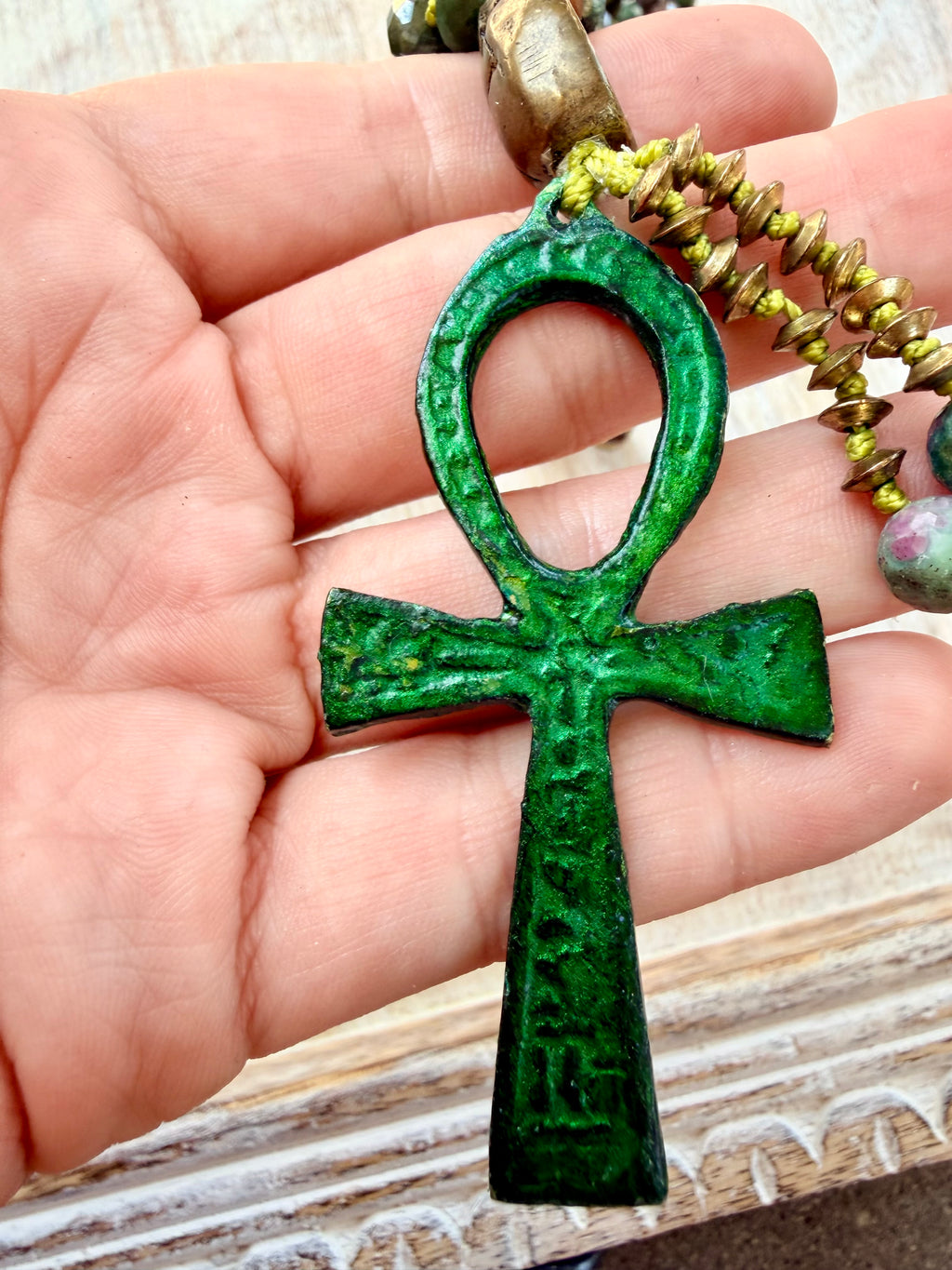 Abydos Egyptian Ankh Necklace