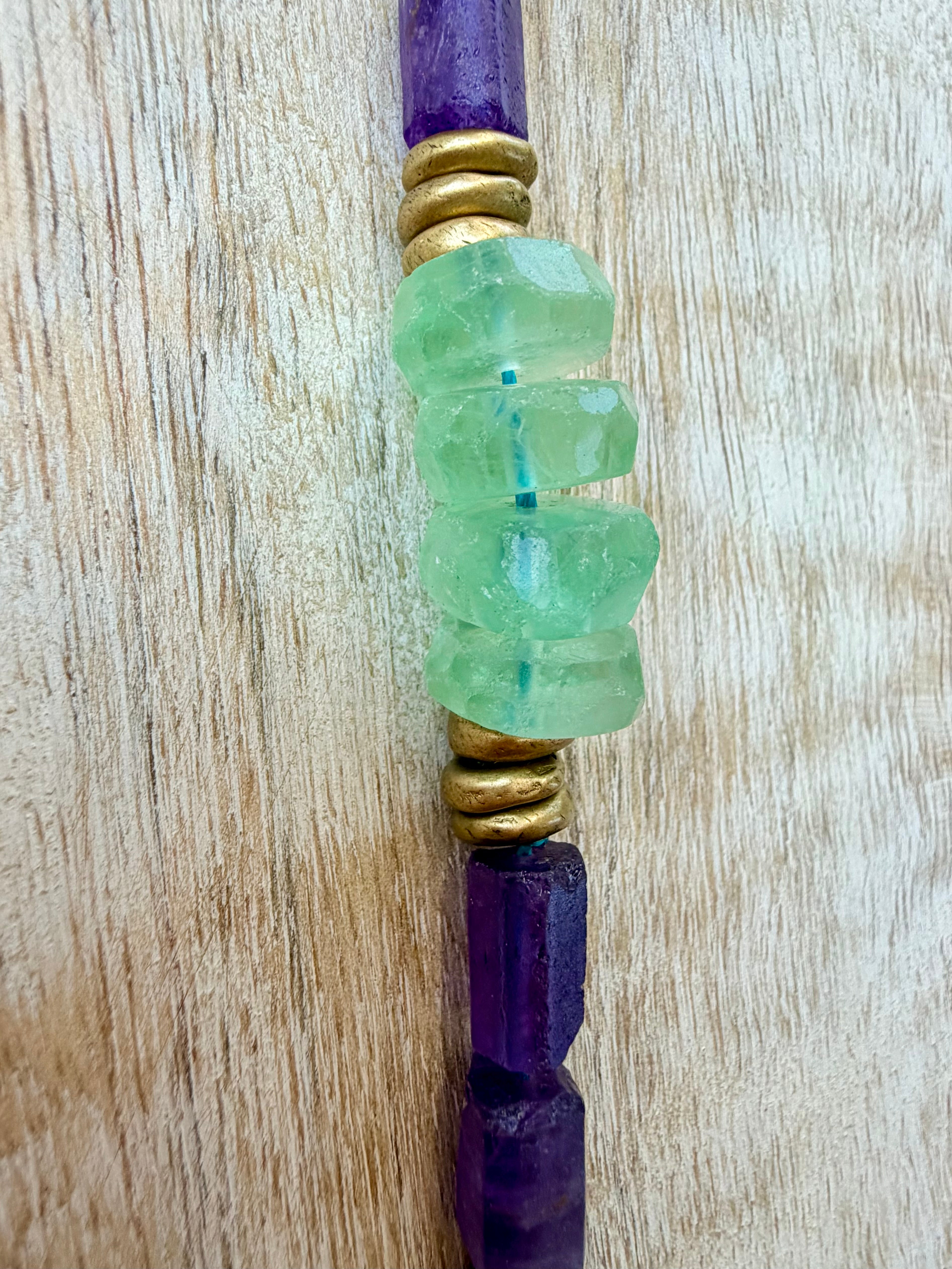 The Amethyst & Fluorite Choker