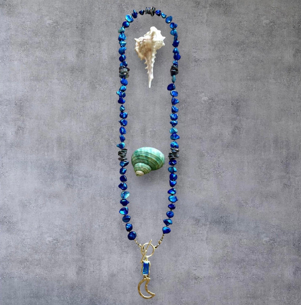 The Catalina Pearl Moon Necklace