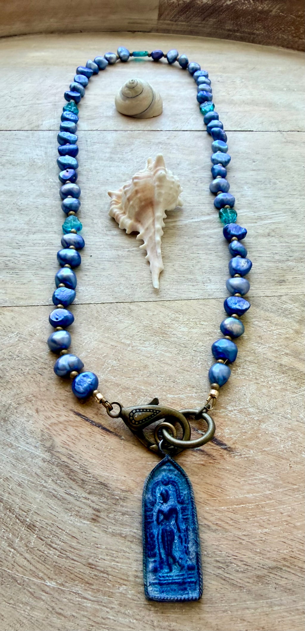 The San Juan Capistrano Pearl Buddha Necklace