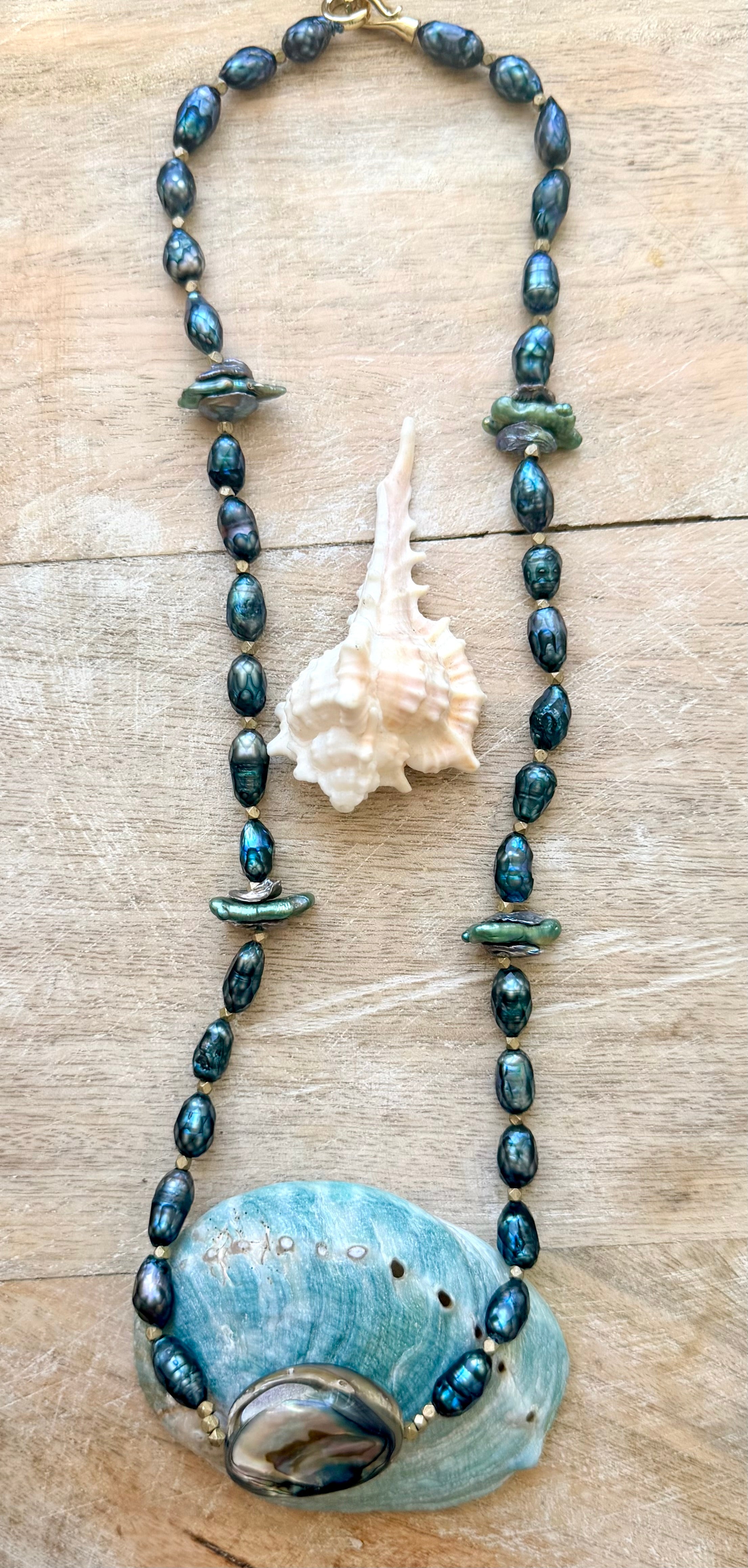 The Los Osos Pearl & Abalone Necklace