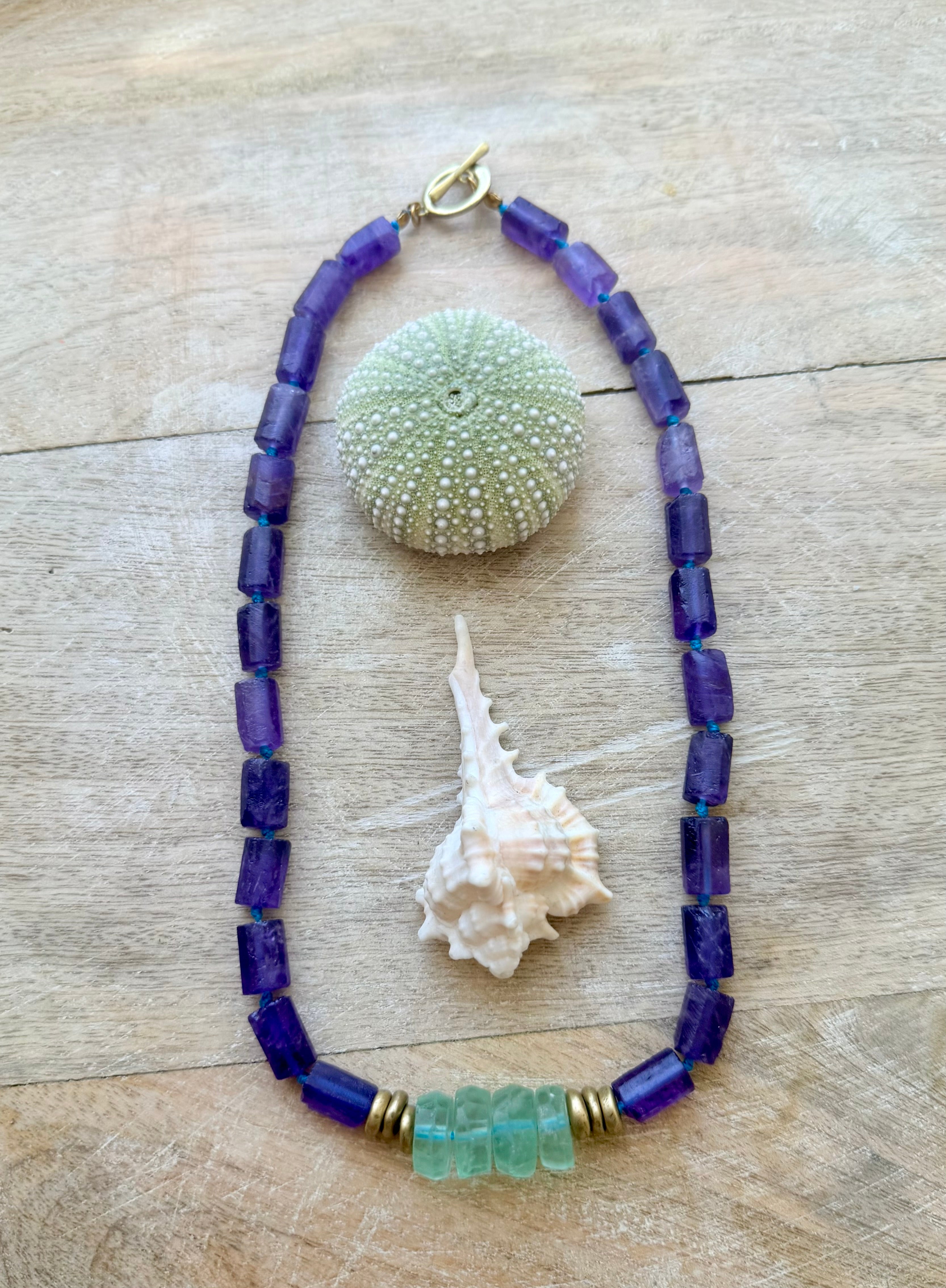 The Amethyst & Fluorite Choker