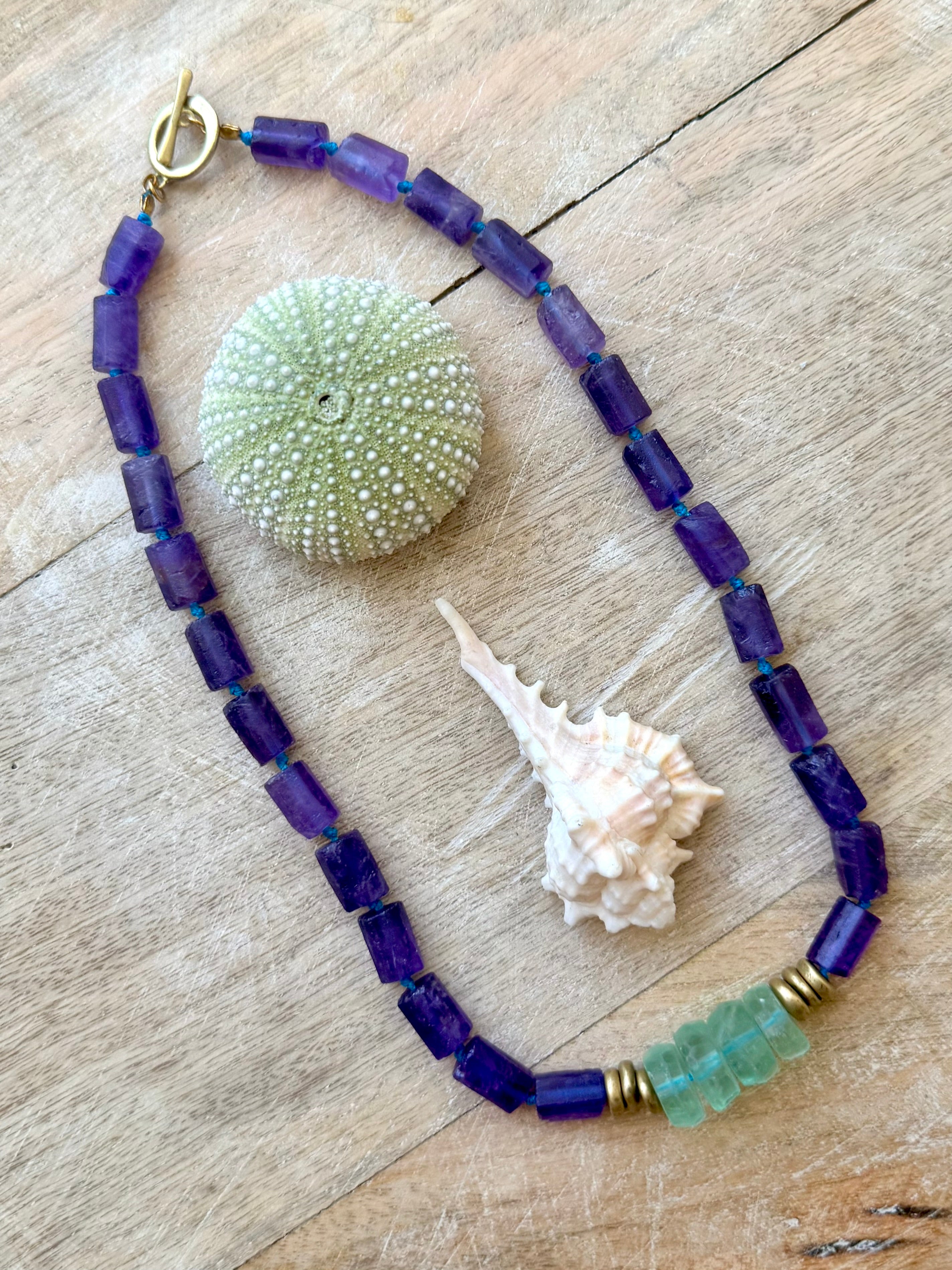 The Amethyst & Fluorite Choker