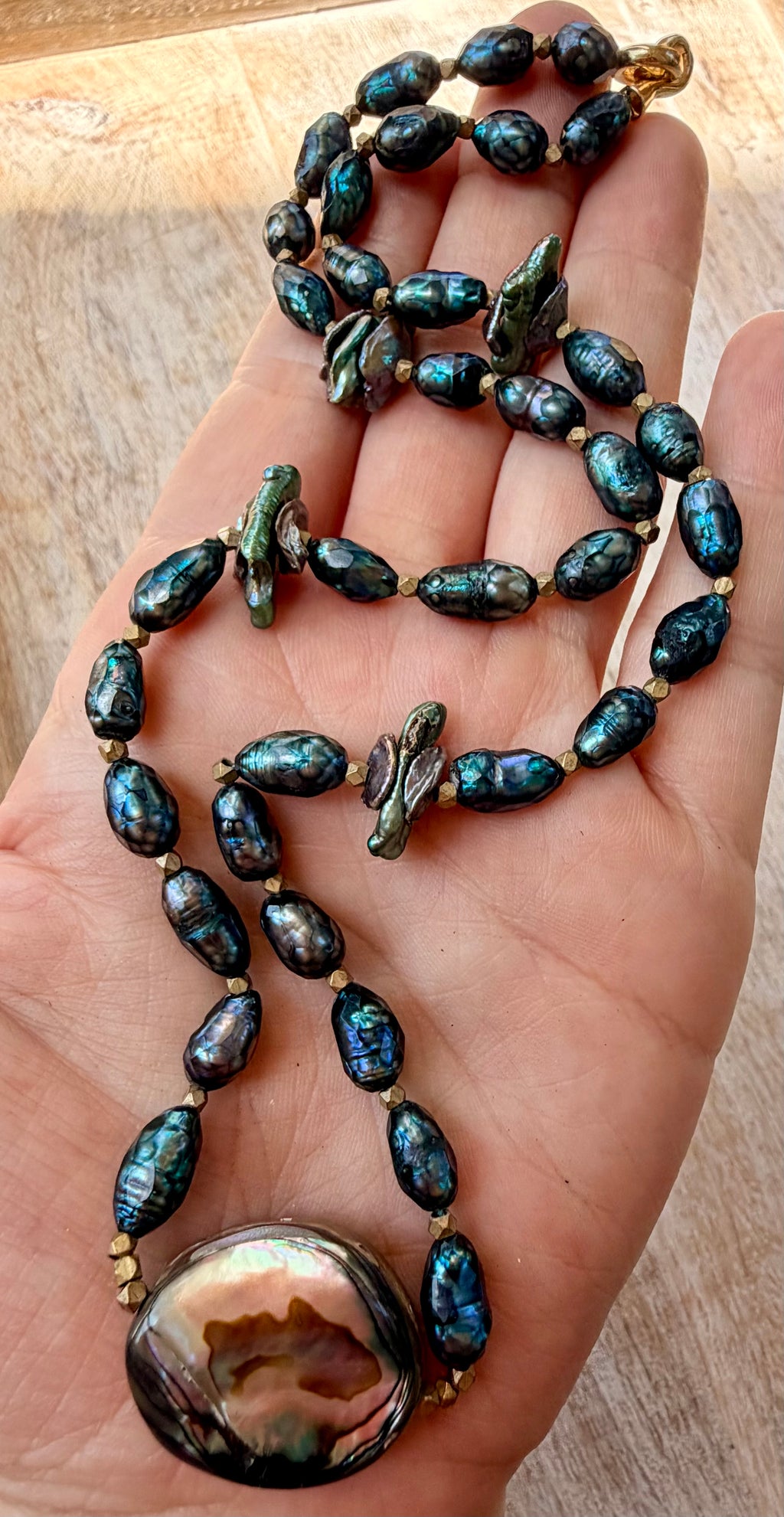 The Los Osos Pearl & Abalone Necklace